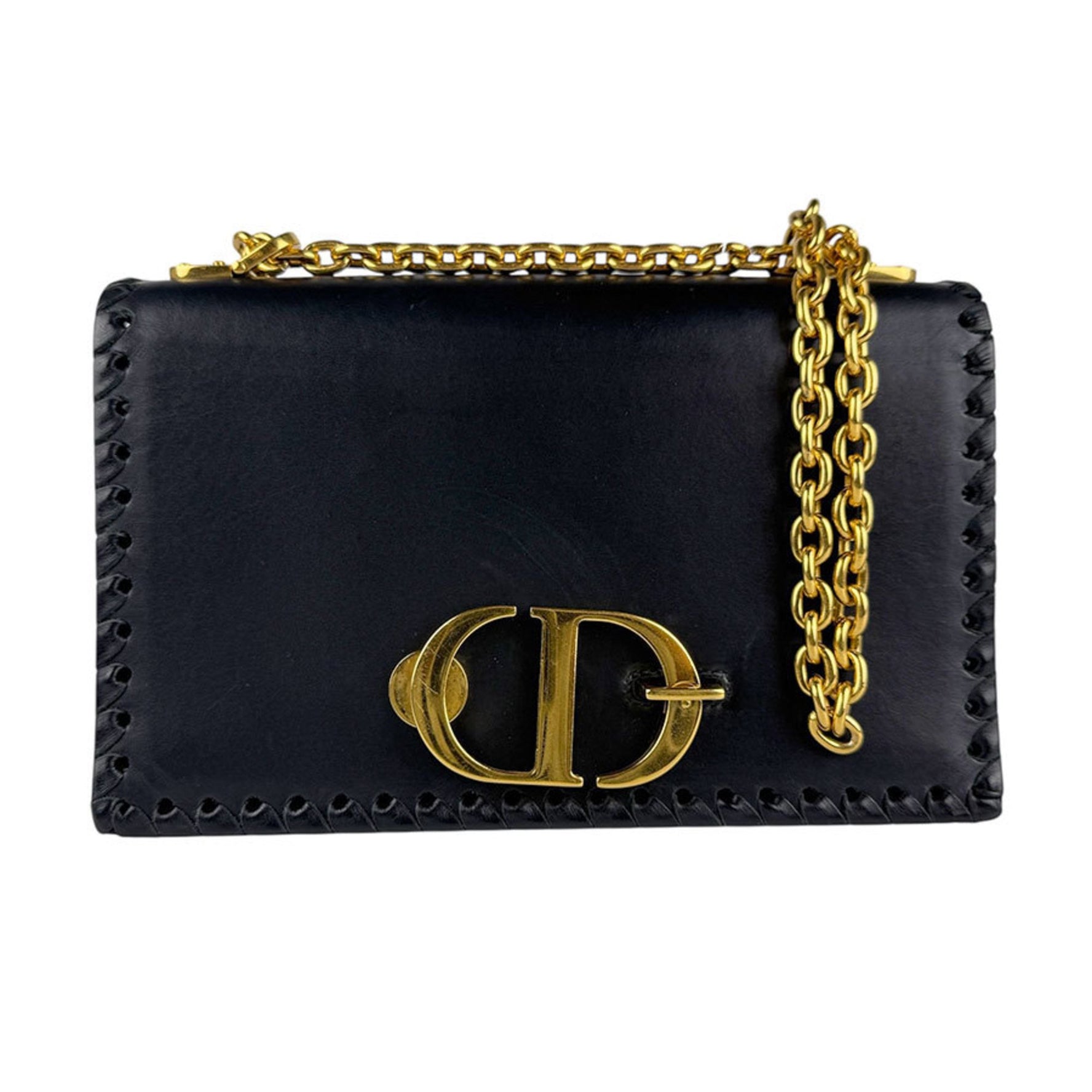 Christian Dior 30 Montaigne Leather Shoulder Bag in