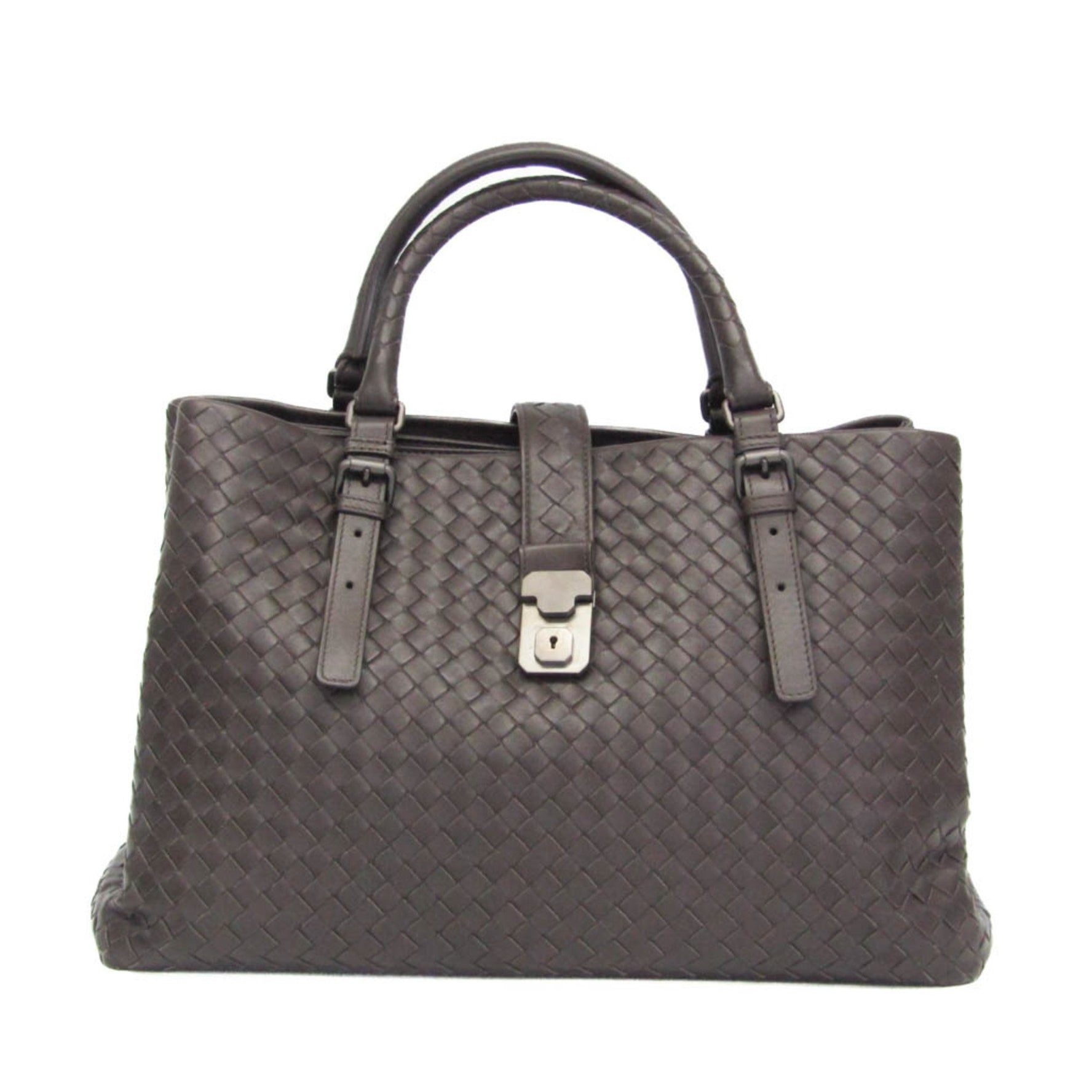 Bottega Veneta Intrecciato Leather Handbag,Tote Bag Dark Brown