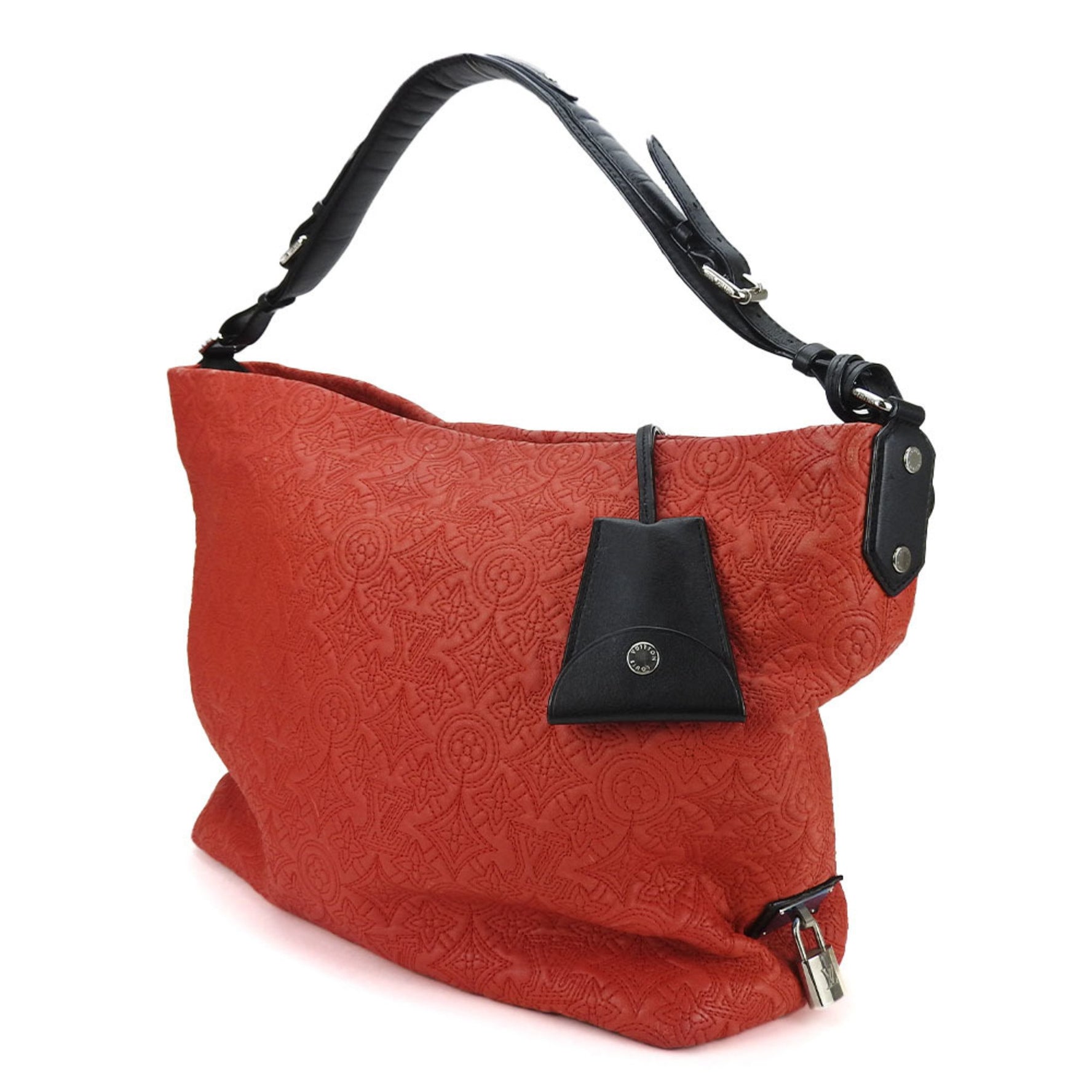 Louis Vuitton One Shoulder Bag Hobo GM Monogram Antia Red Black Ladies