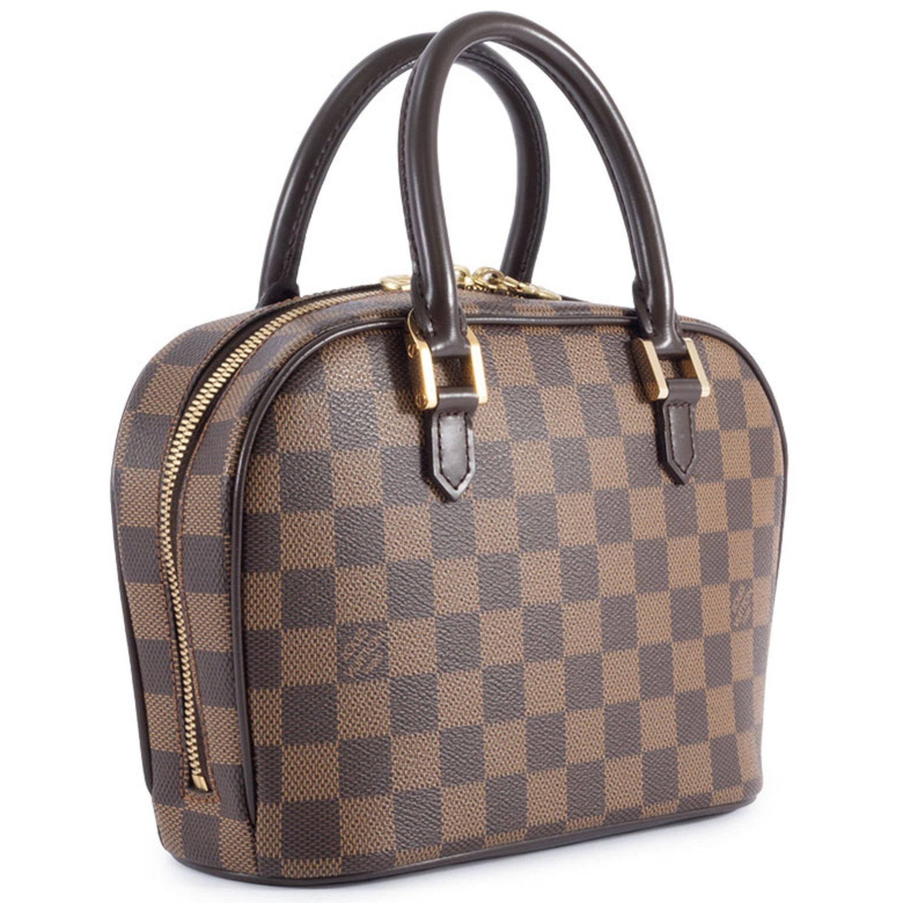 Louis Vuitton Saria Mini Handbag Damier Ebene Canvas LOUIS VUITTON