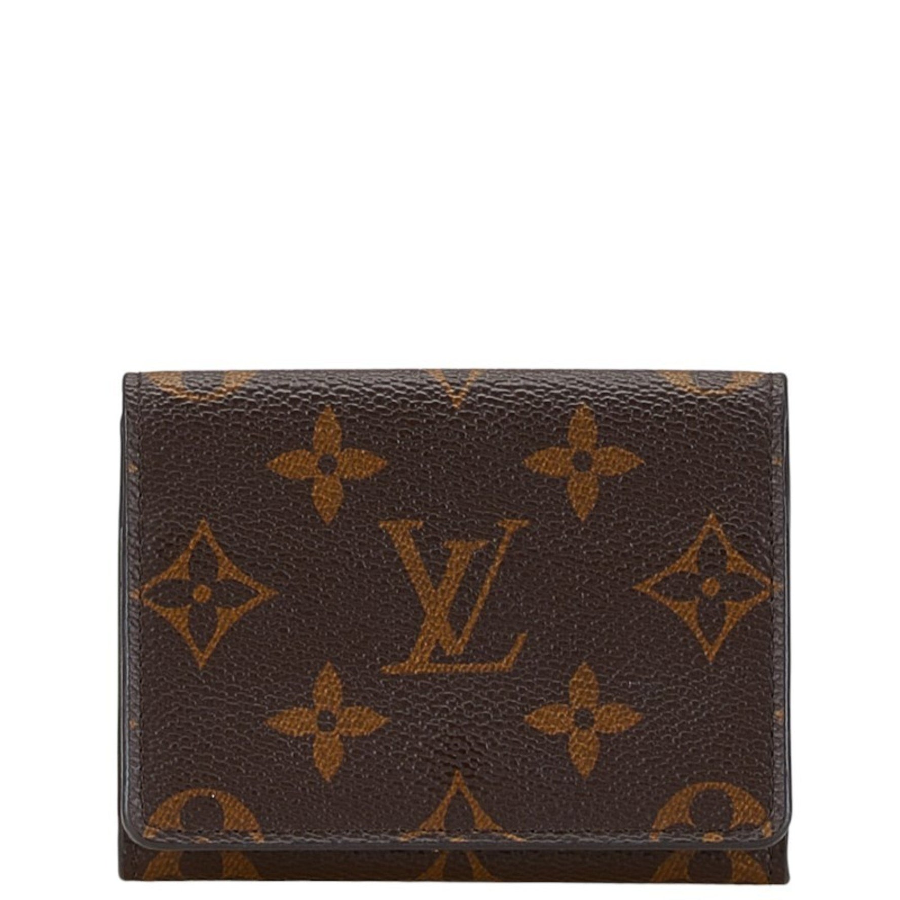 Louis Vuitton Monogram Envelope Carte de Visite Card Case Business Holder M63801 Brown PVC Leather Women's LOUIS VUITTON