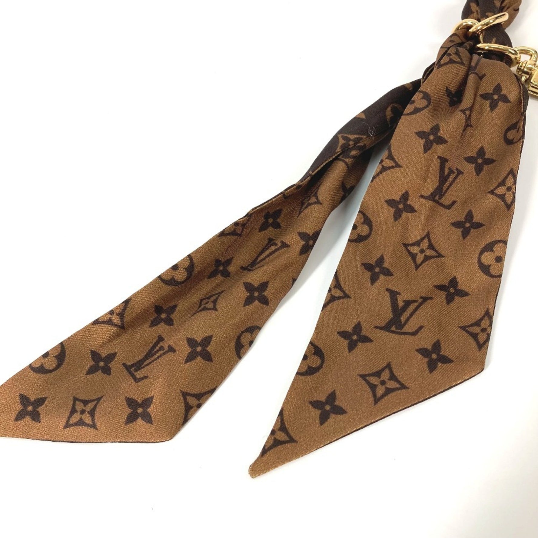 LOUIS VUITTON M01354 Monogram Bag Charm Chain, Fleur, Accessory, Keychain, Charm, Silk, Women's, Brown