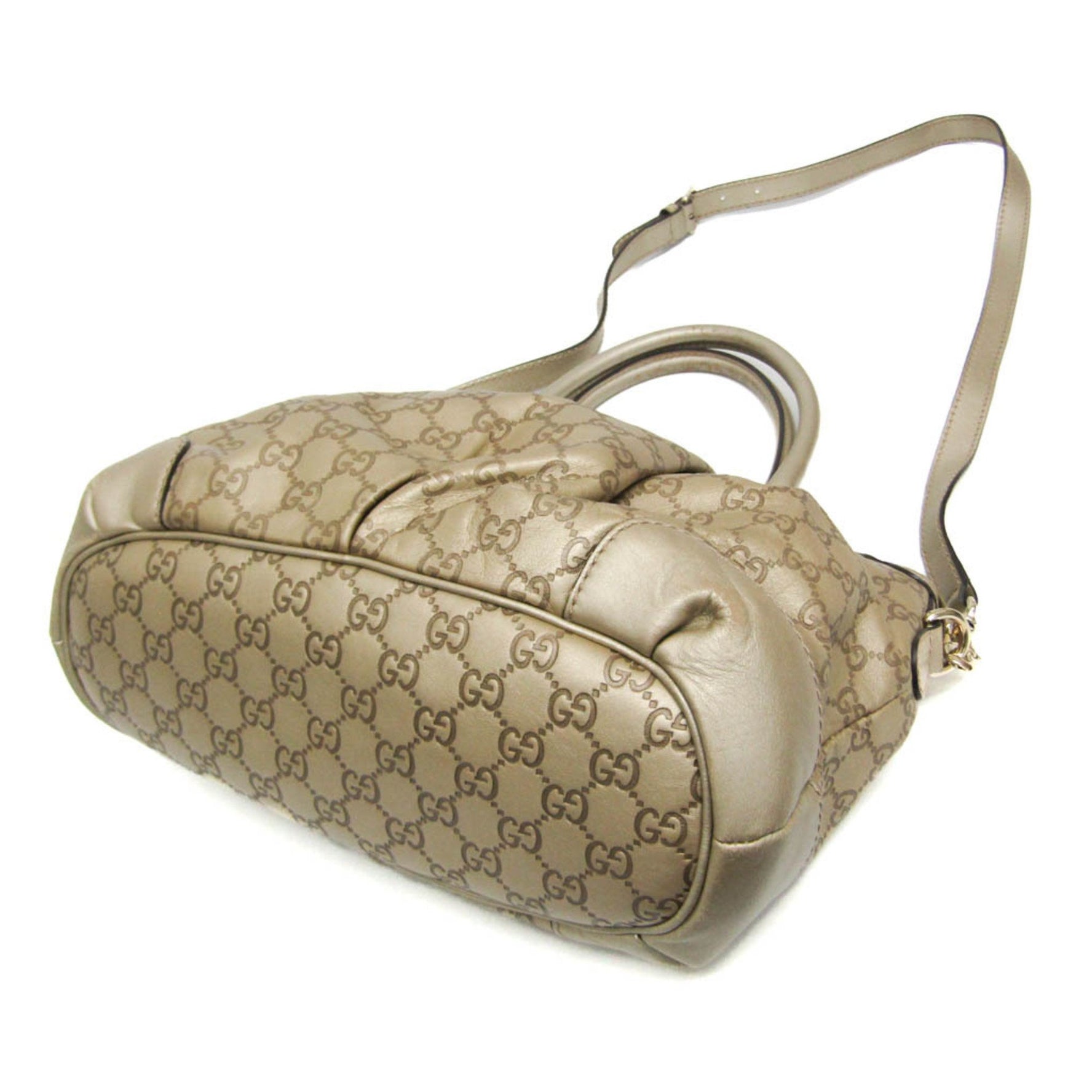 Gucci Sukey Guccissima Women's Leather Handbag,Shoulder Bag Gold