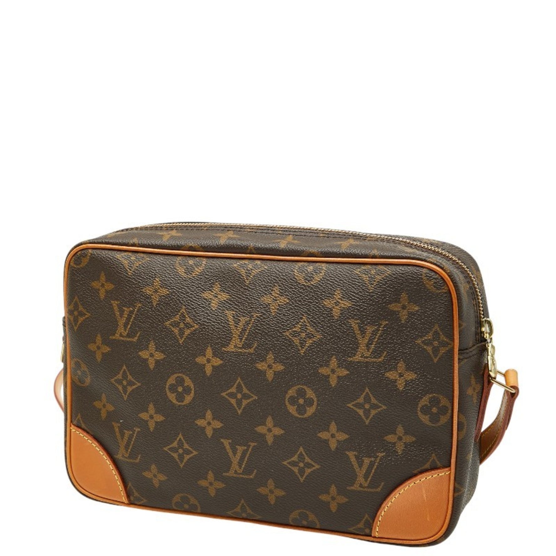 Louis Vuitton Monogram Trocadero 30 Crossbody Shoulder Bag Brown Leather LOUIS VUITTON