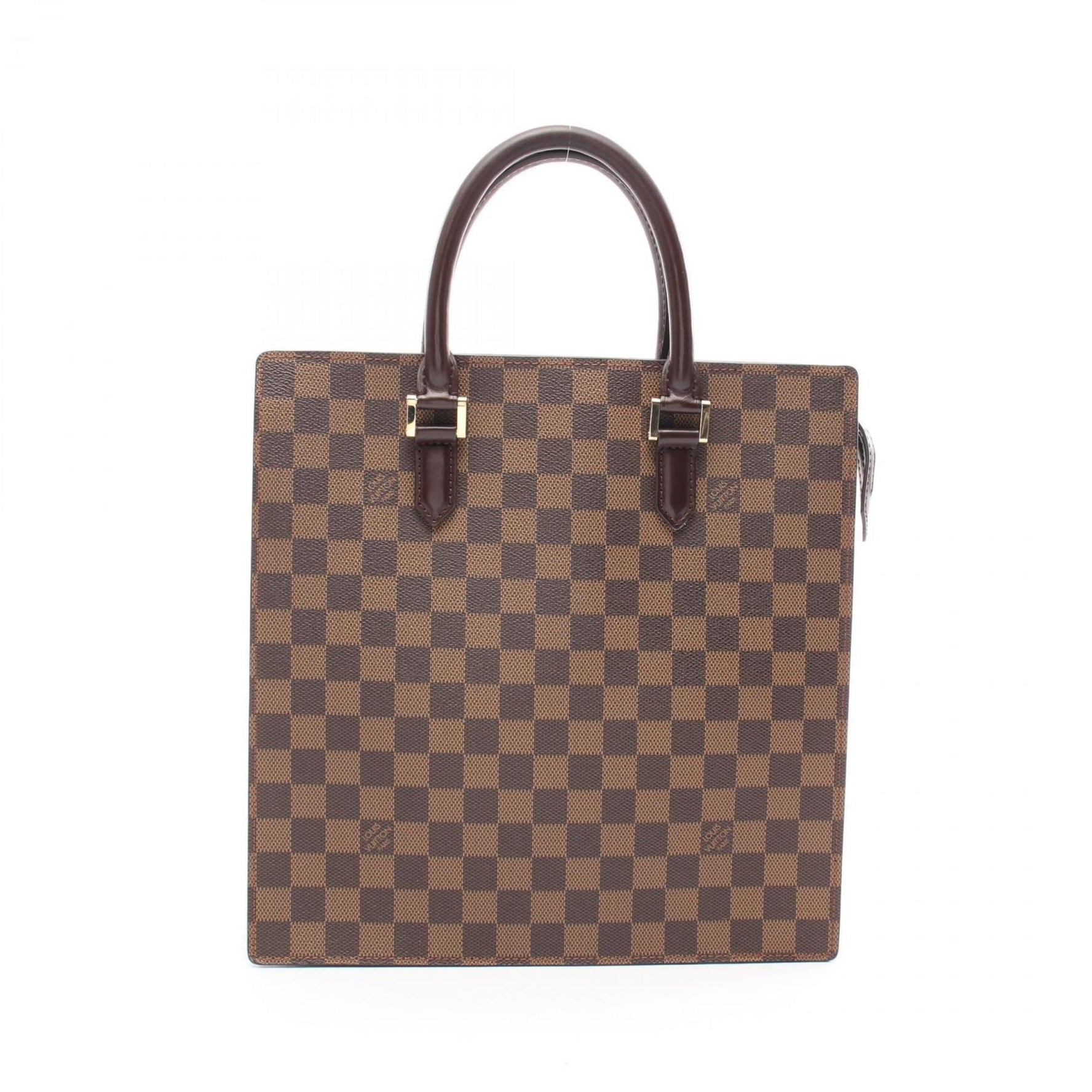 Louis Vuitton Venice PM Tote Bag Coated Canvas Leather Damier Brown