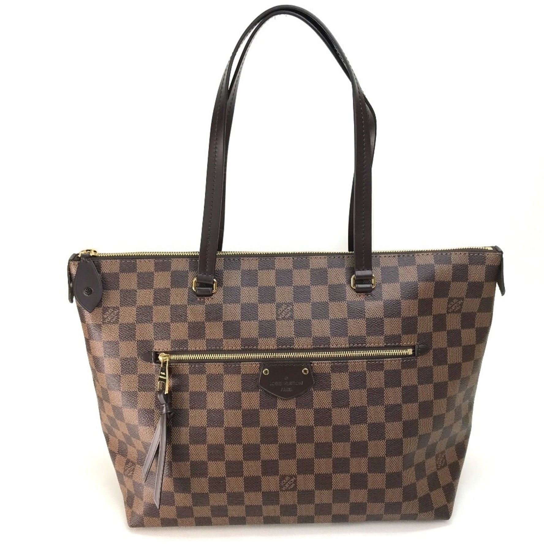 Louis Vuitton Damier Iena MM Tote Bag/Shoulder Bag in Canvas, Ebene Brown