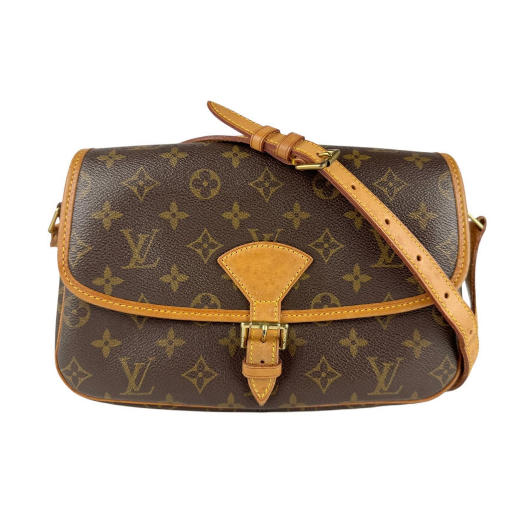 Louis Vuitton Monogram Sologne Shoulder Bag in Brown Canvas, Women's, M42250 z6686