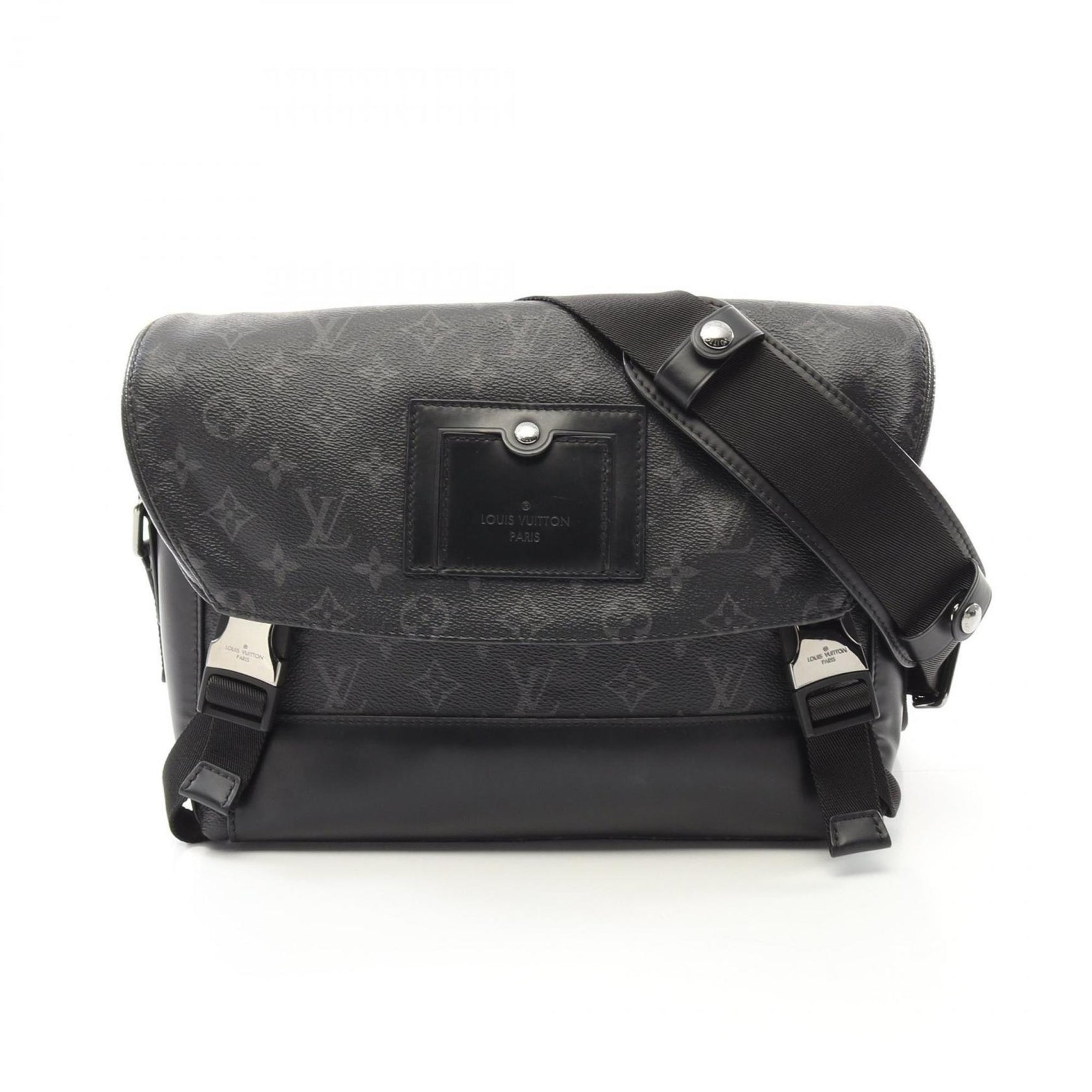 Louis Vuitton Voyage PM Shoulder Bag Coated Canvas Leather Monogram Eclipse