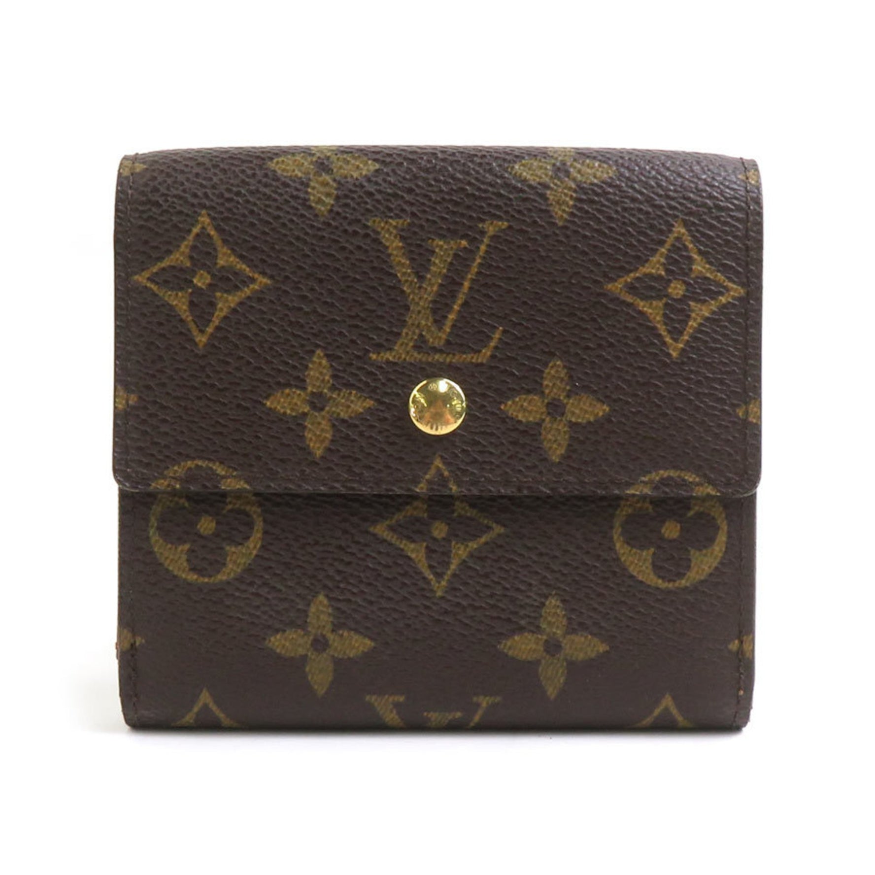 Louis Vuitton LOUIS VUITTON Bi-fold wallet Monogram Portemonnay Bi-Carte Credit canvas Brown Men's Women's M61652 r10561k
