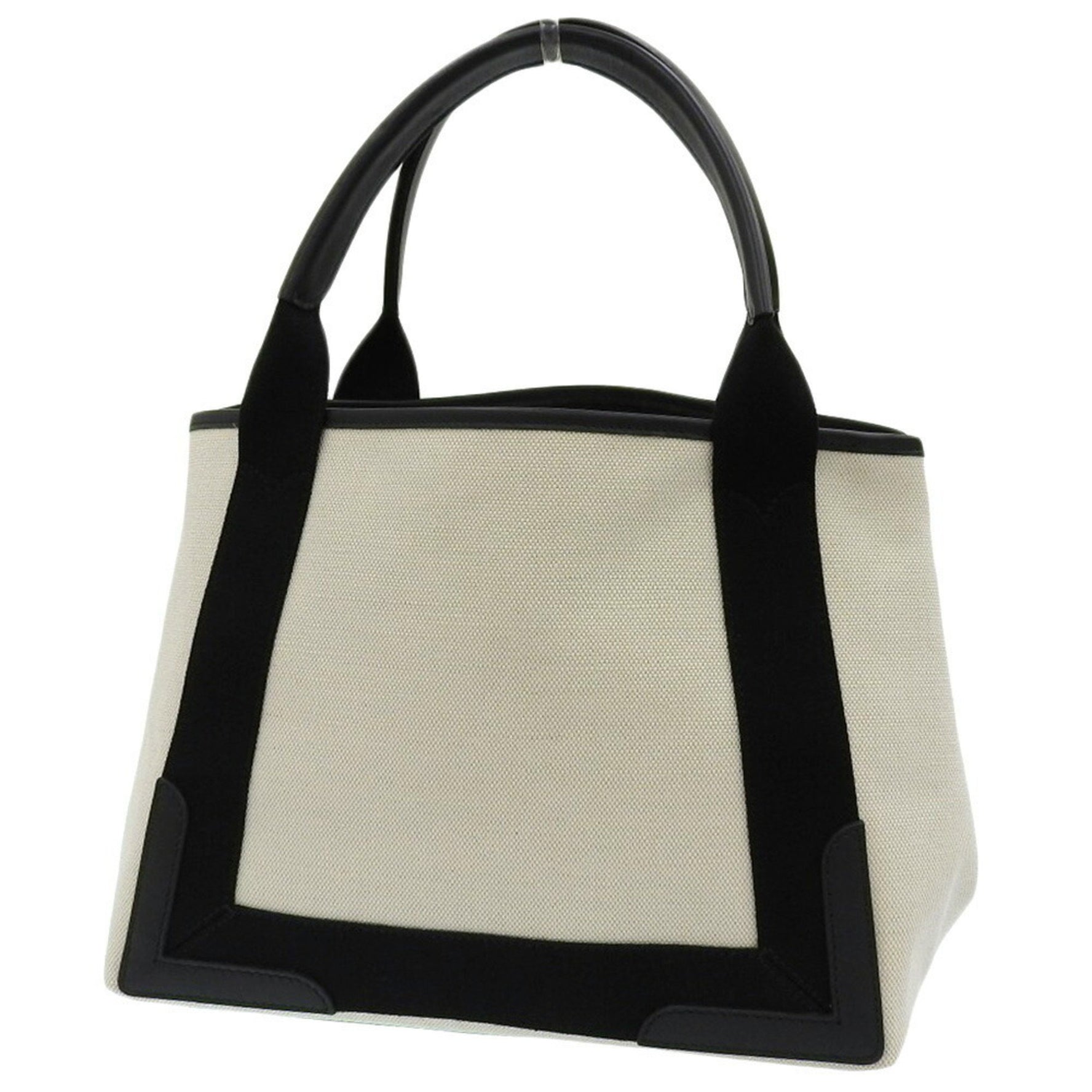 Like new BALENCIAGA Navy Cabas S 1081 X 002123 Tote bag Handbag Canvas x Leather