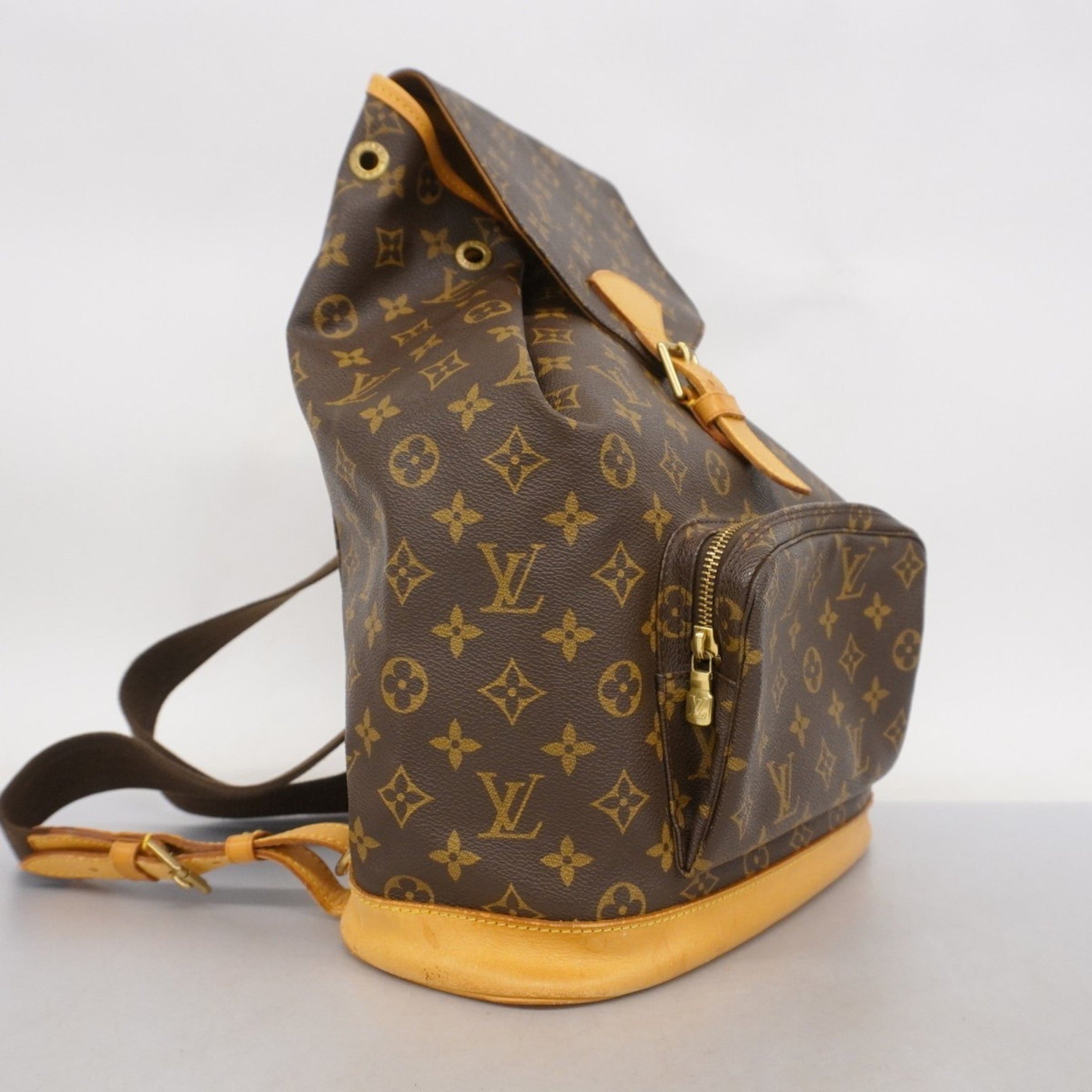 Louis Vuitton Monogram Montsouris Backpack M51135 Brown Women's