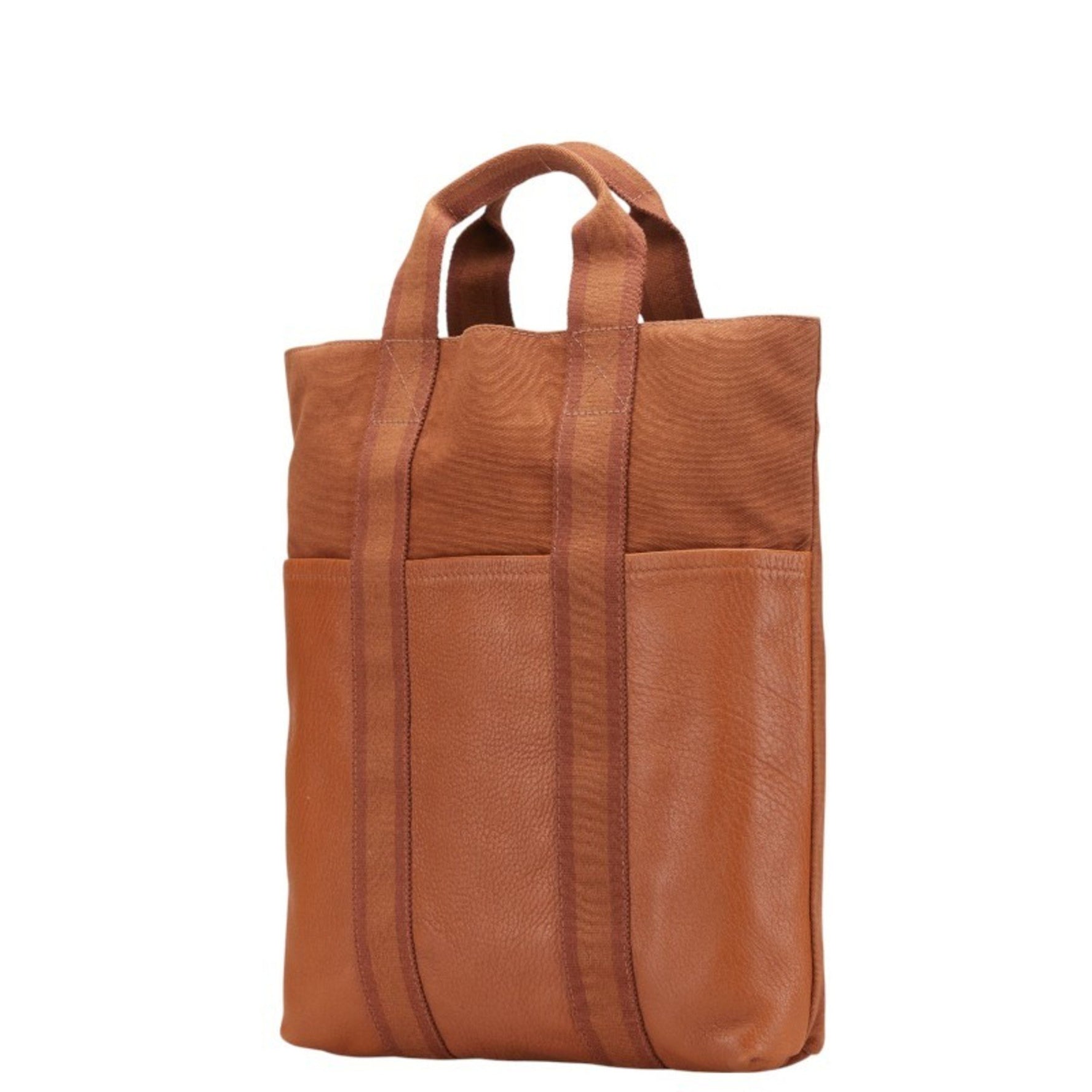 Hermès Foule Cabas Tote Bag Canvas and Leather HERMES