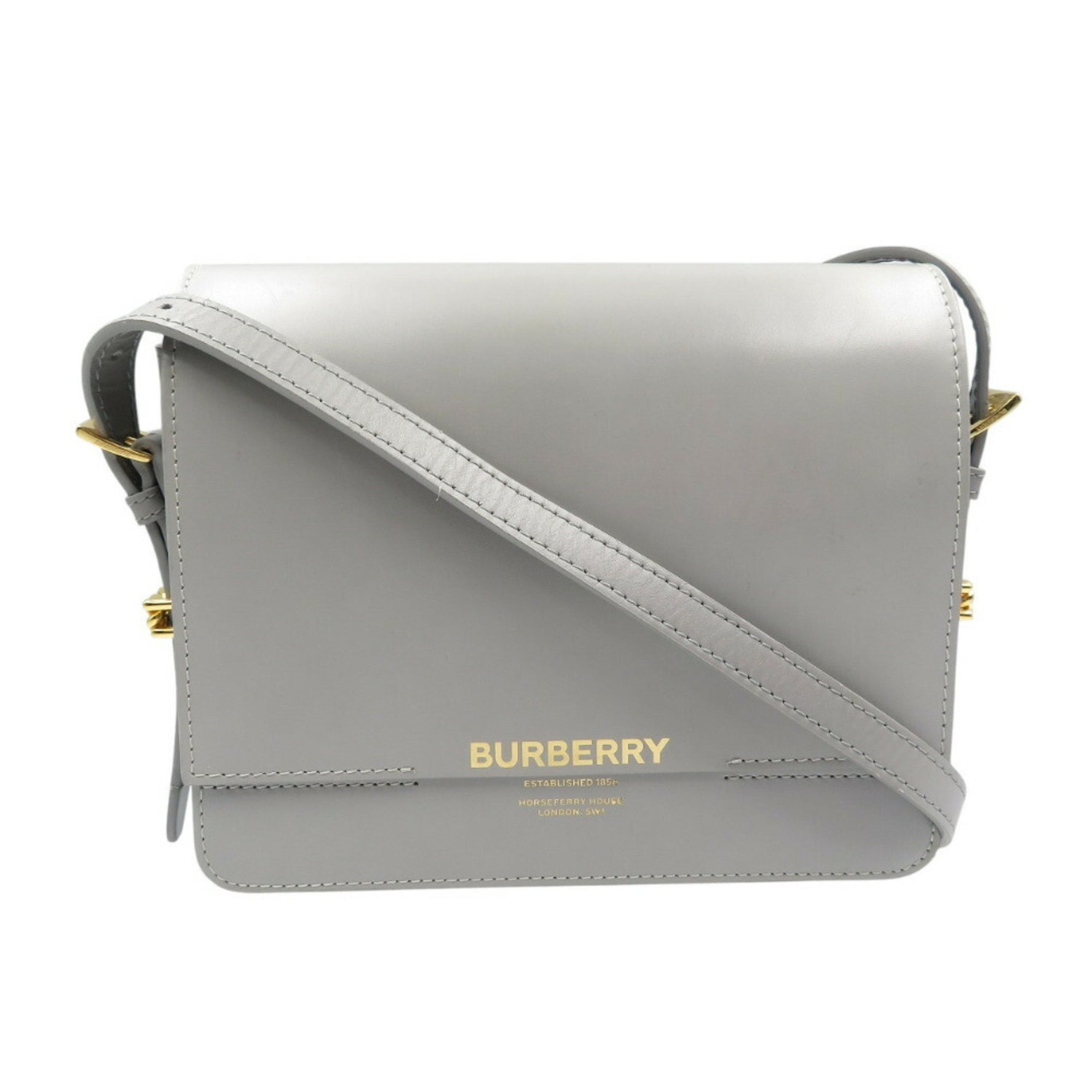 Burberry Leather Grey Shoulder Bag 0374 BURBERRY