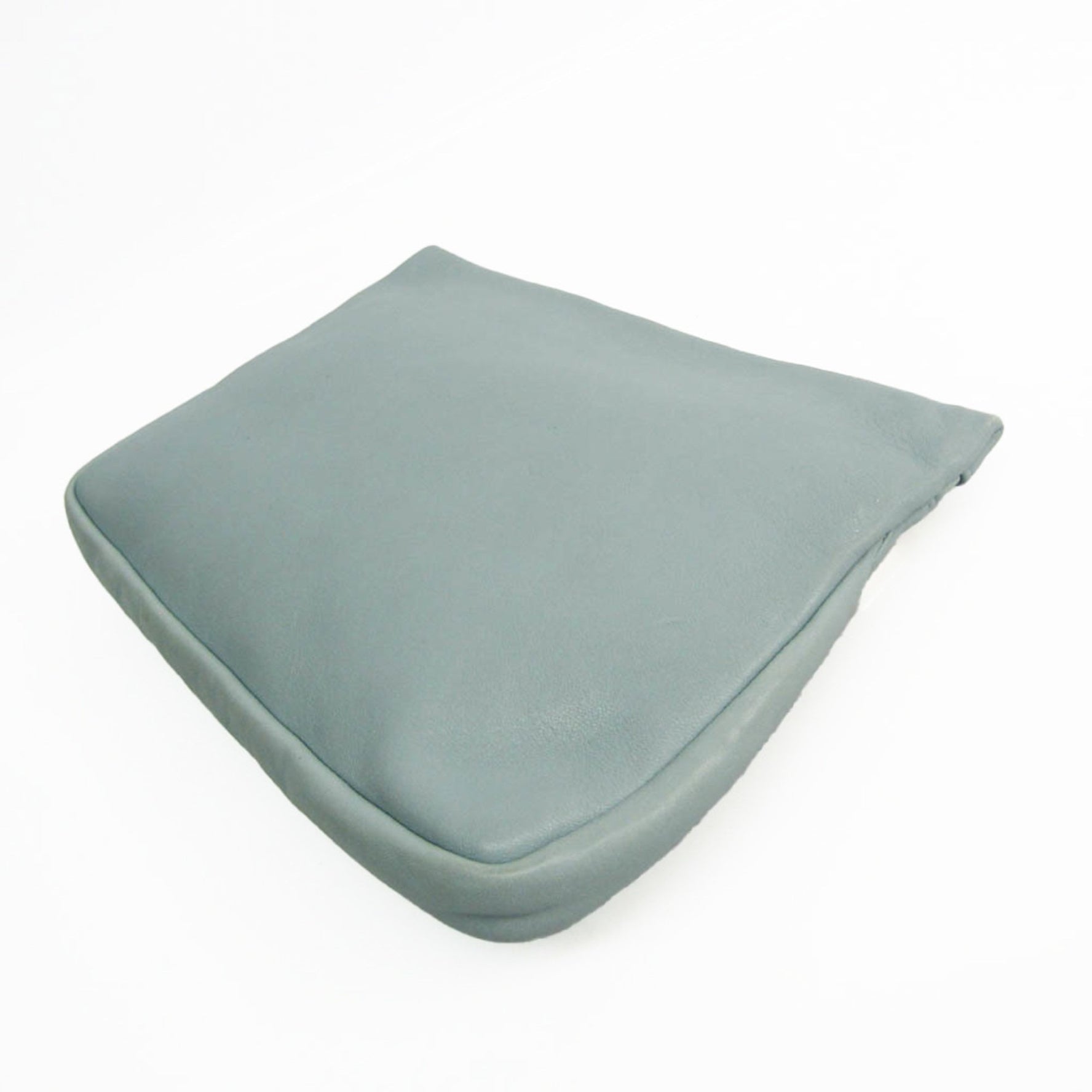 Jimmy Choo ZENA Leather Clutch Bag Light Blue