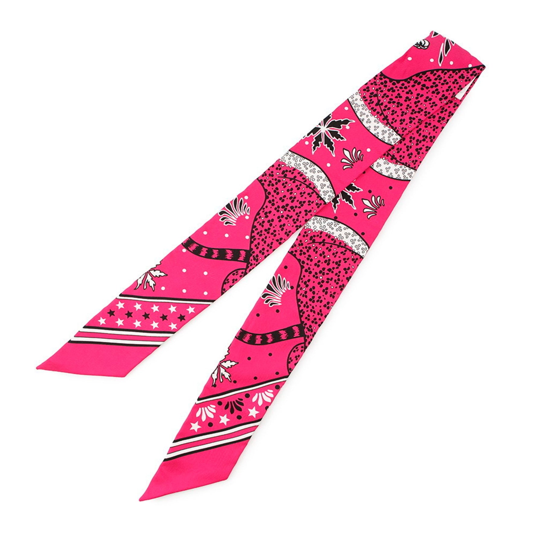 Hermes Hermès Les Leopards Bandana Scarf/Muffler Twilly Silk Twill 2019