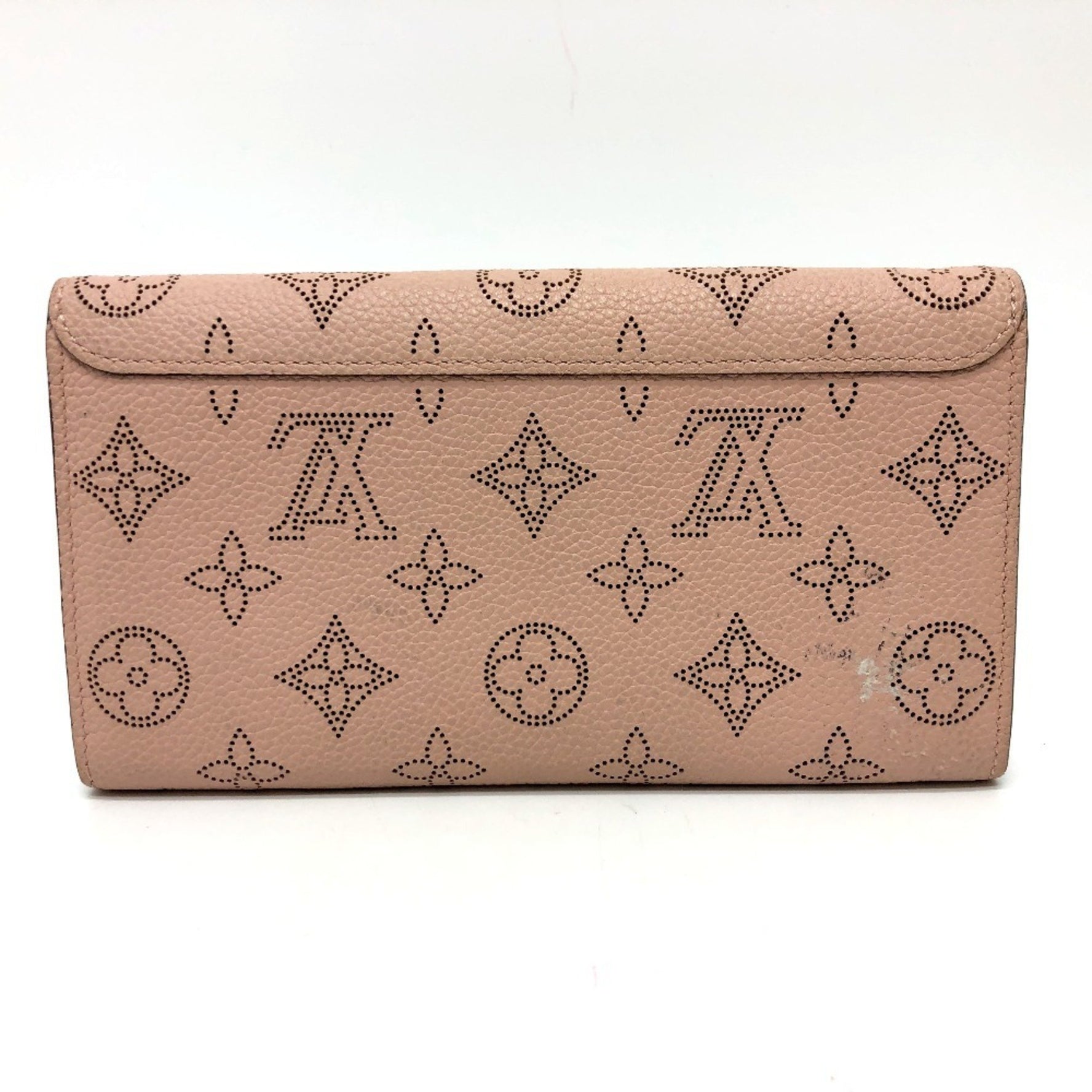 Louis Vuitton Monogram Mahina Portefeuille Iris Wallet Long Ladies Magnolia Pink