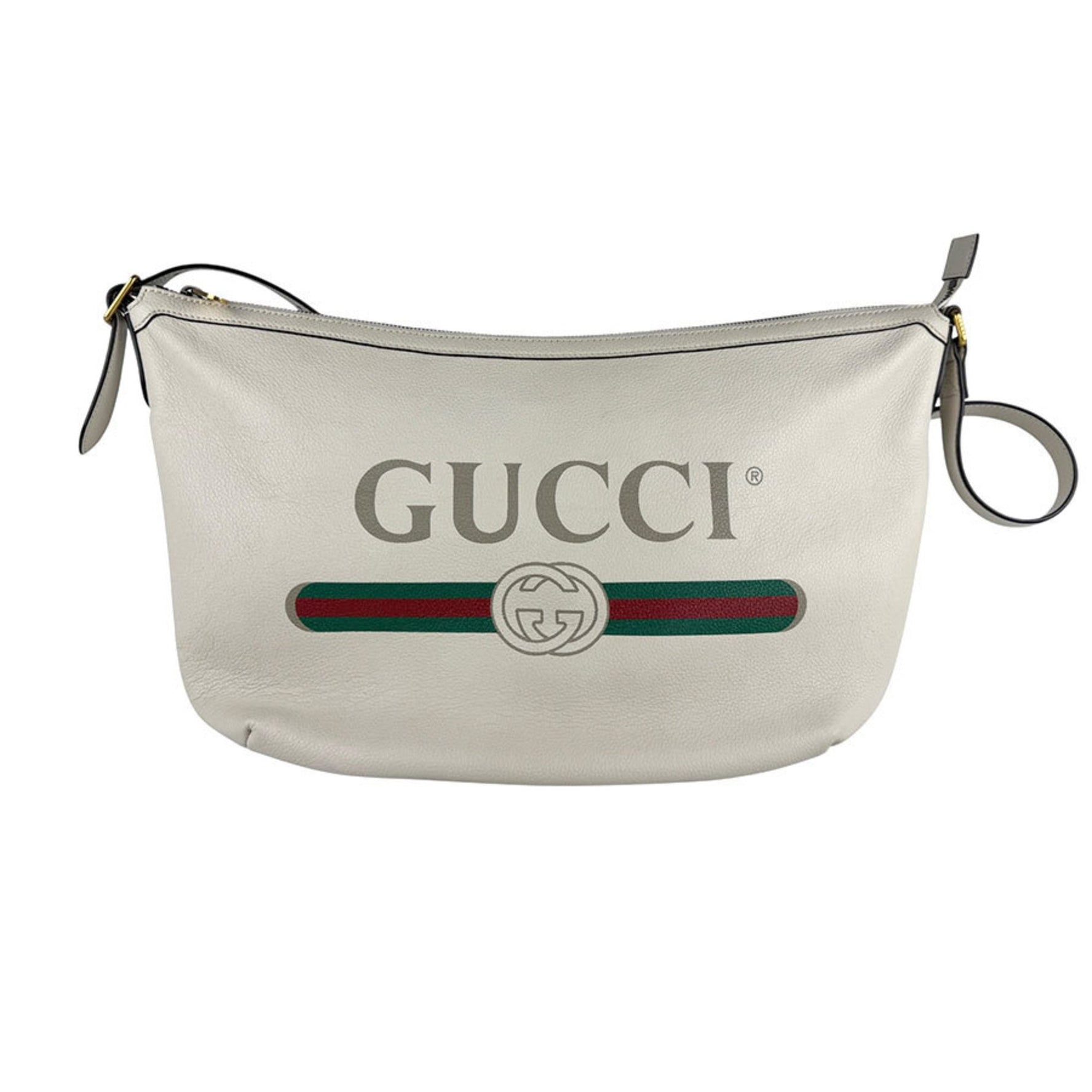 Gucci Half Moon Leather Shoulder Bag in