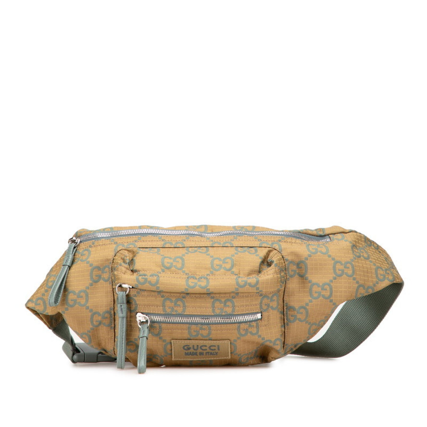Gucci GG Ripstop Waist Bag/Body Bag Khaki Green Nylon Women's GUCCI
