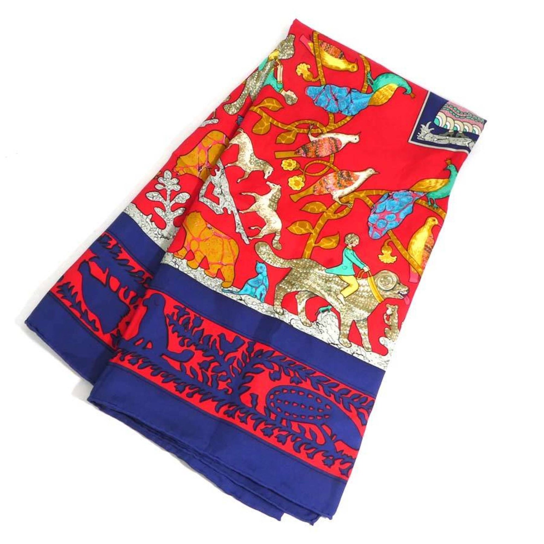 Hermes Hermès Carré 90 Scarf, Early America, Silk, Multicolor