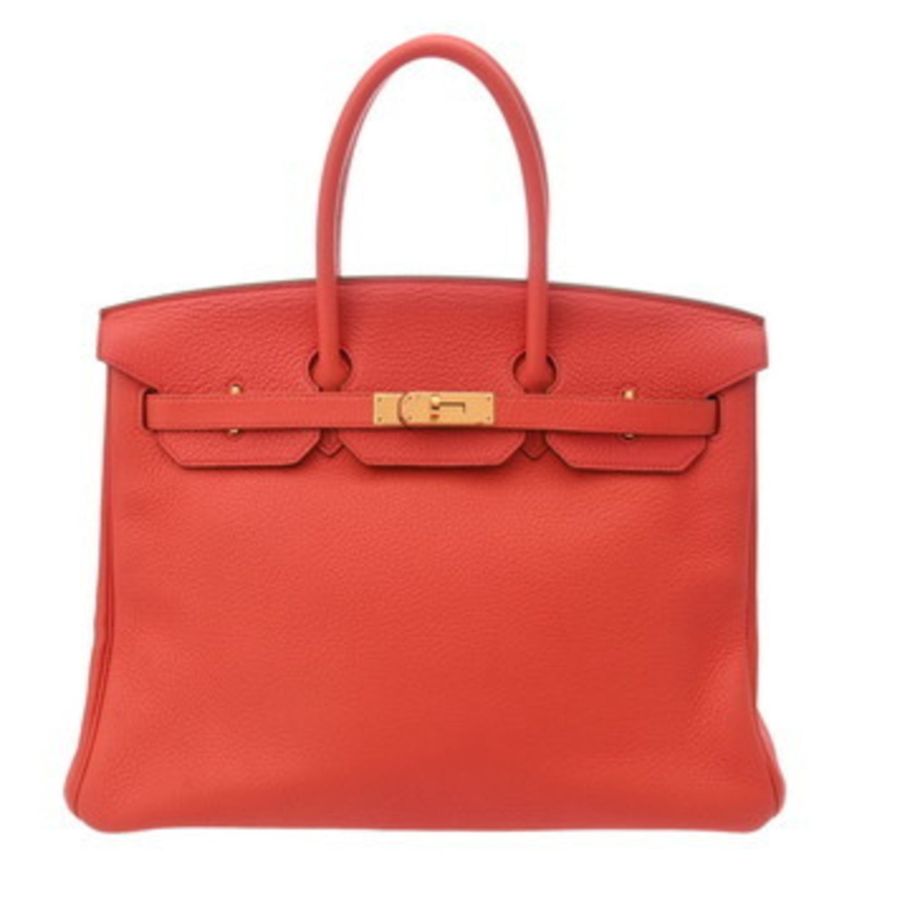HERMES Birkin 35 Rose Jaipur (R Stamp) (circa 2014) Women's Taurillon Clemence Leather Handbag