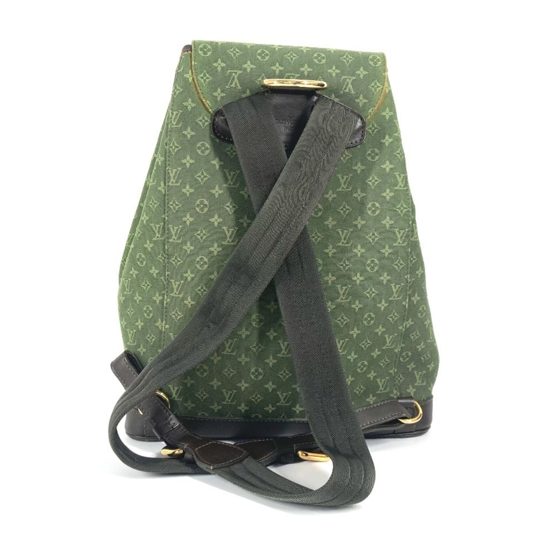 Louis Vuitton Monogram Mini Montsouris GM Backpack Bag Rucksack Canvas Men's TST Khaki