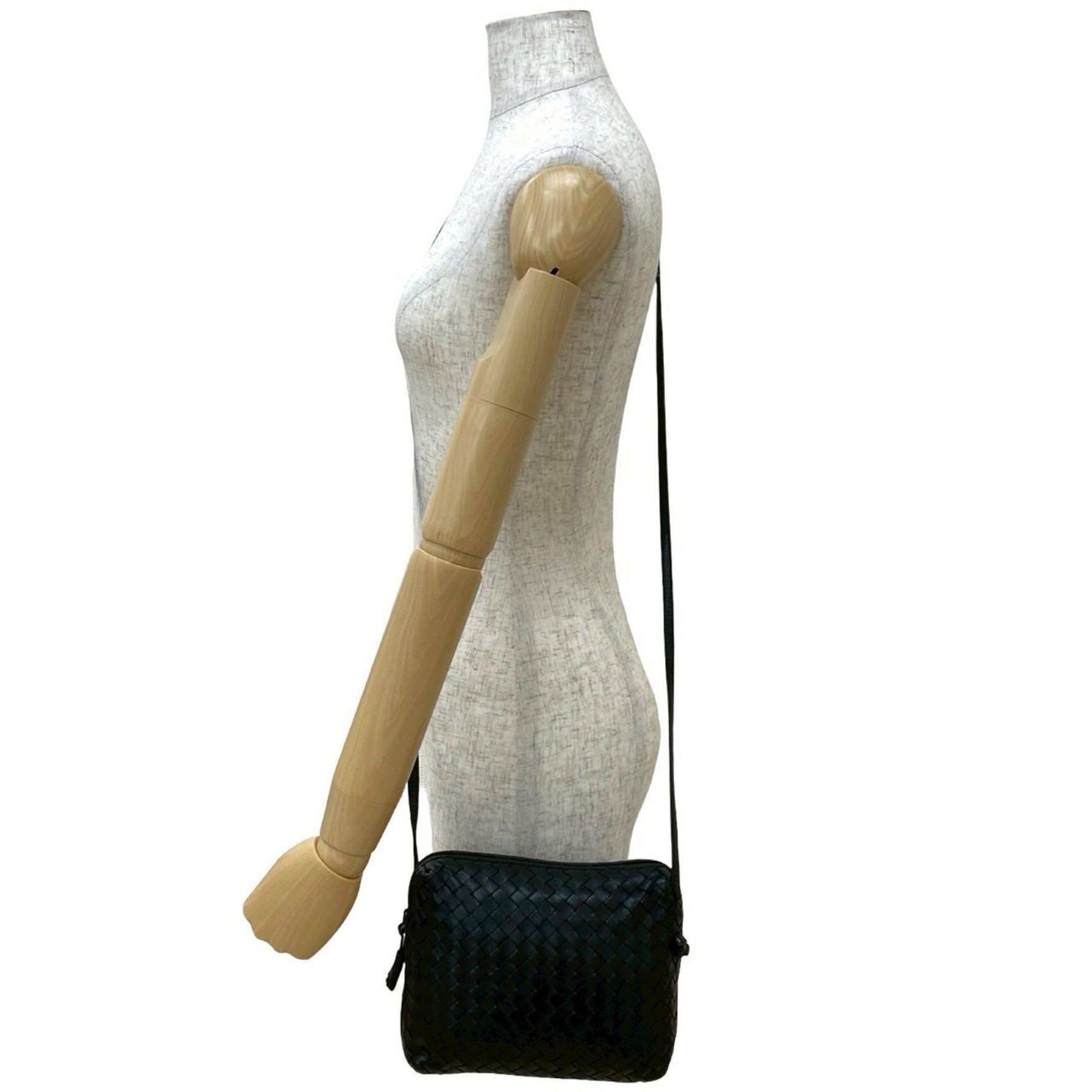 BOTTEGA VENETA Intrecciato Leather Mini Shoulder Bag/Pochette in