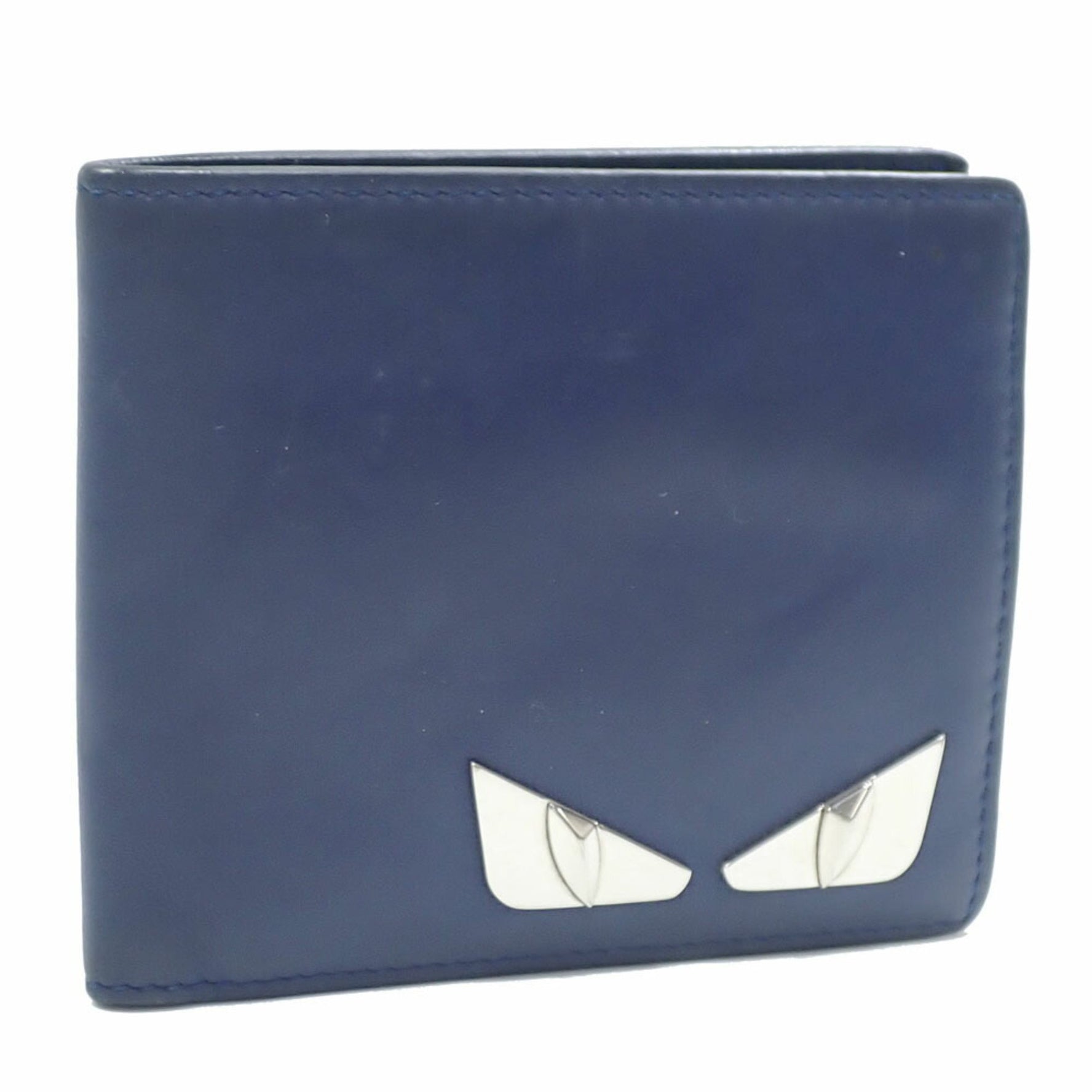 Fendi Leather Bifold Wallet Monster Eye Bugs