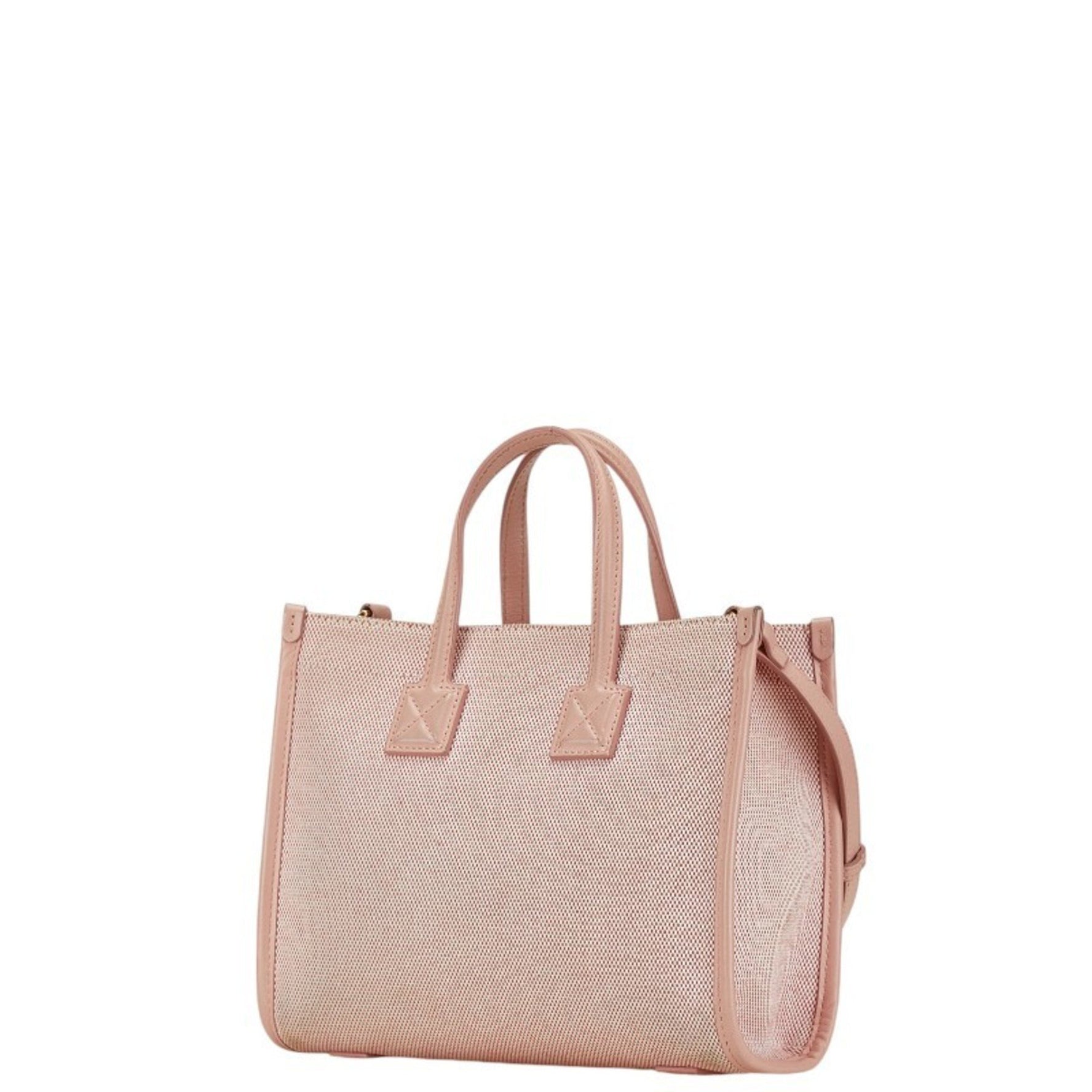 Burberry Tote Bag Shoulder Pink Canvas Women's BURBERRY