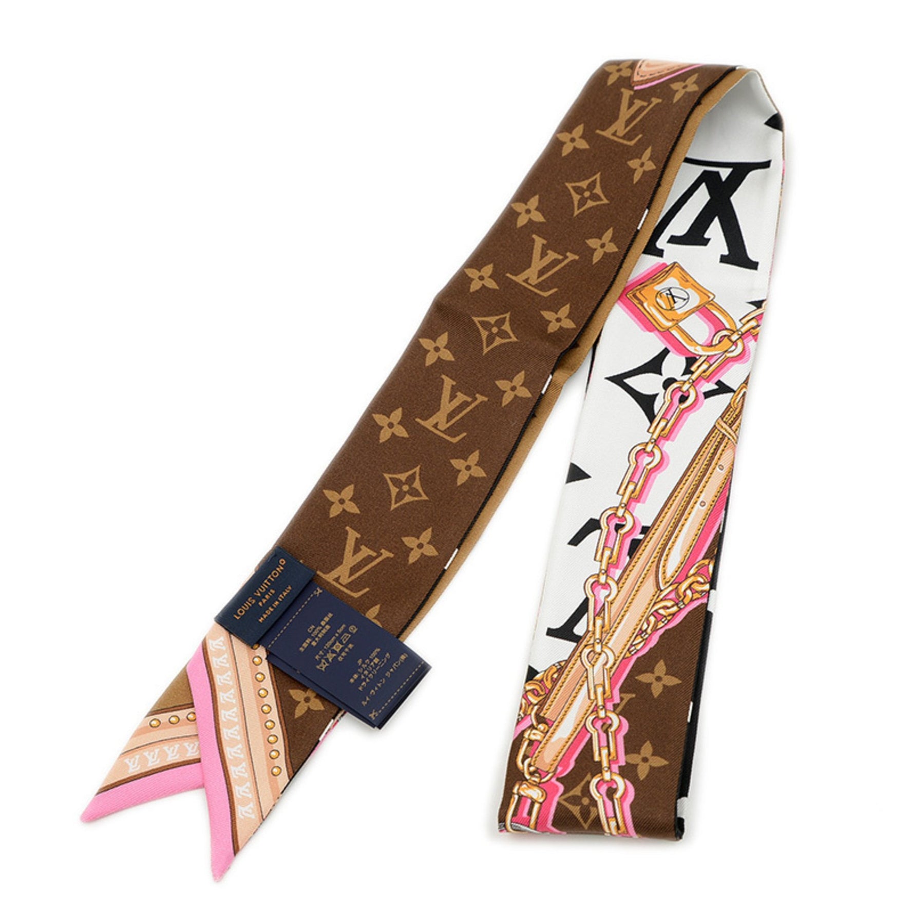 Louis Vuitton Bandeau BB Ultimate Silk Scarf/Muffler, Noir