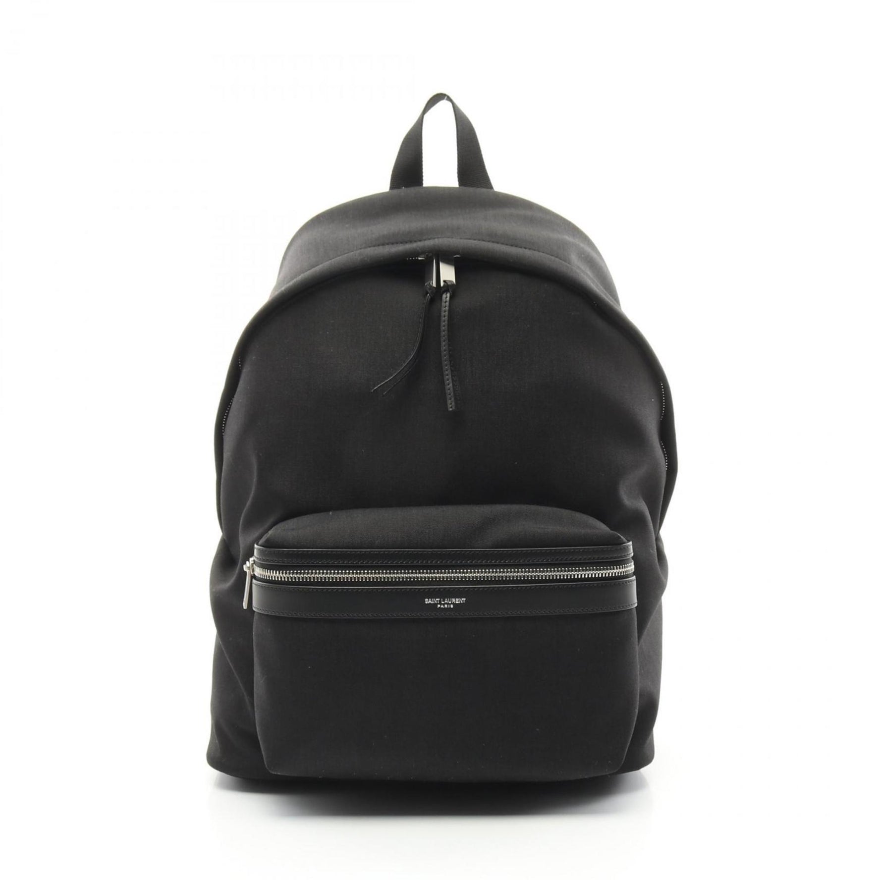 Saint Laurent SAINT LAURENT City Backpack Nylon Leather Men's Women's Black 534967FAEBS1000