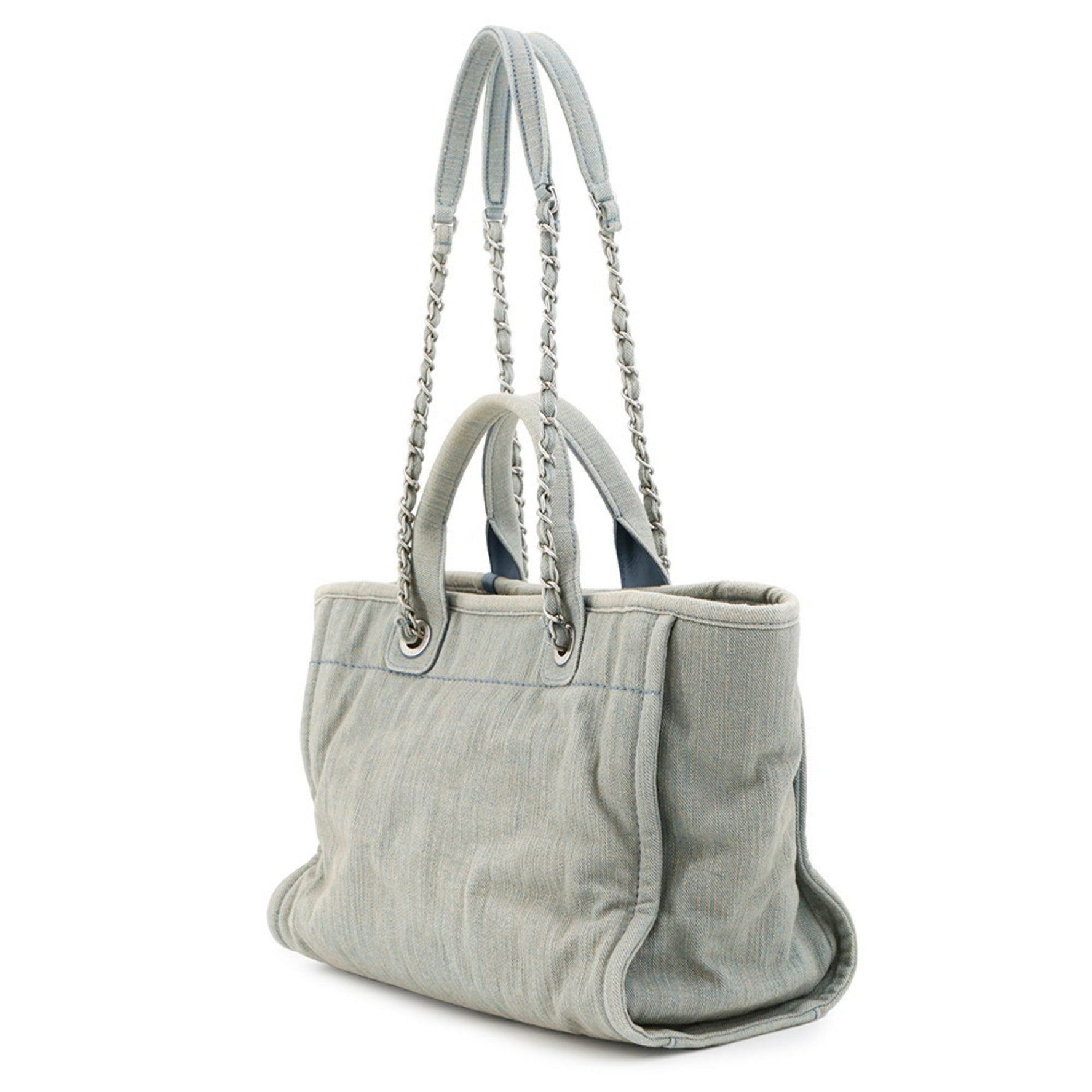 CHANEL Deauville Coco Mark Small Tote Bag