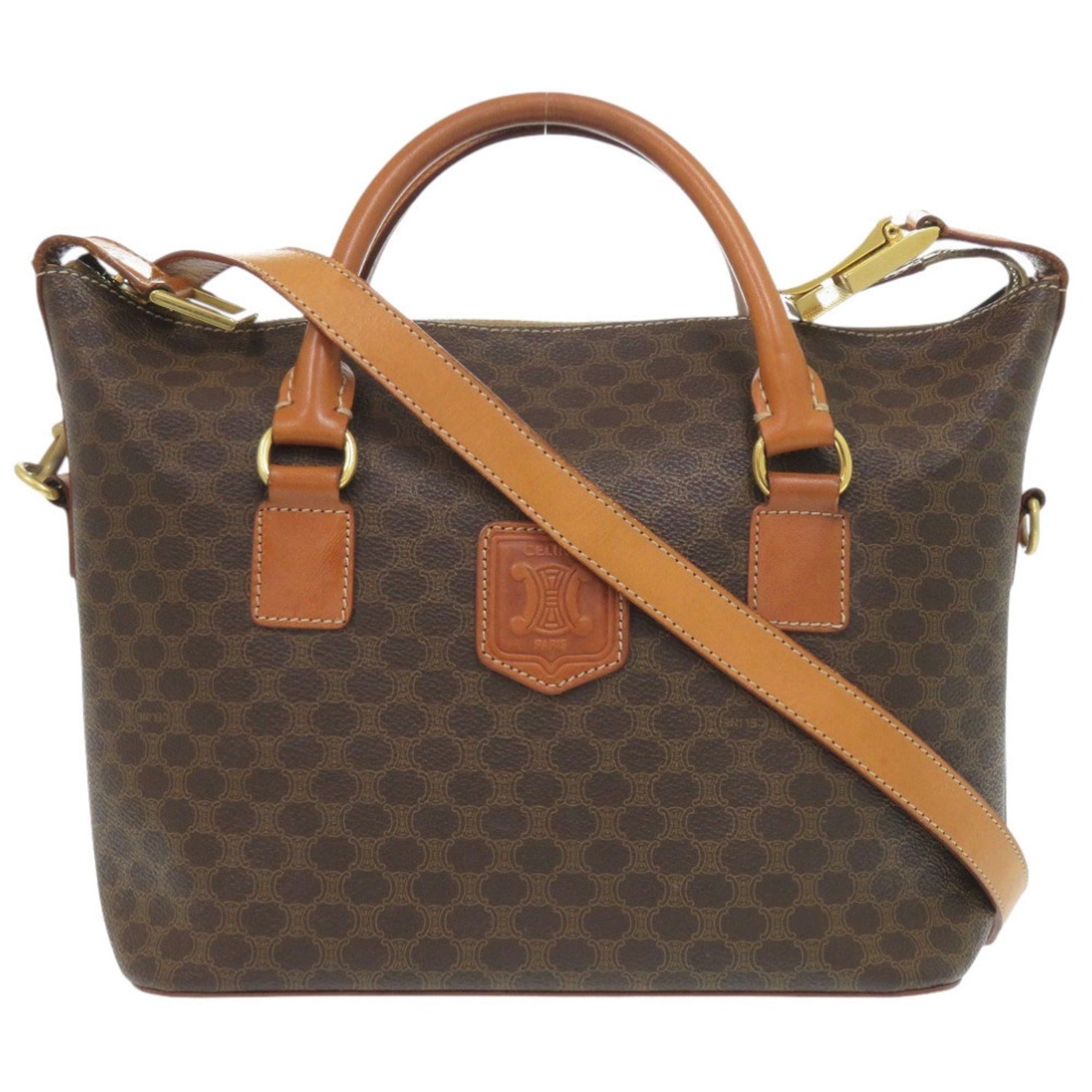 Celine Macadam PVC/Leather Handbag 0688