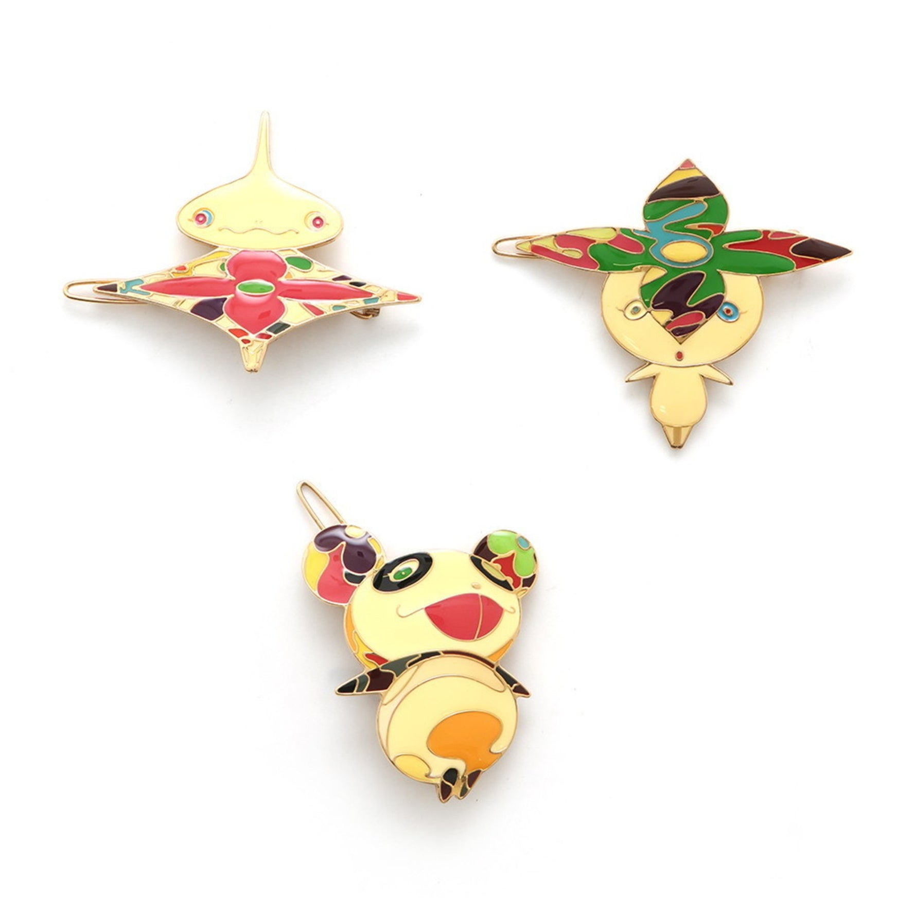 Louis Vuitton Hair Set Set) featuring Takashi Murakami, Flower Hat Man, Panda, and Onion Head