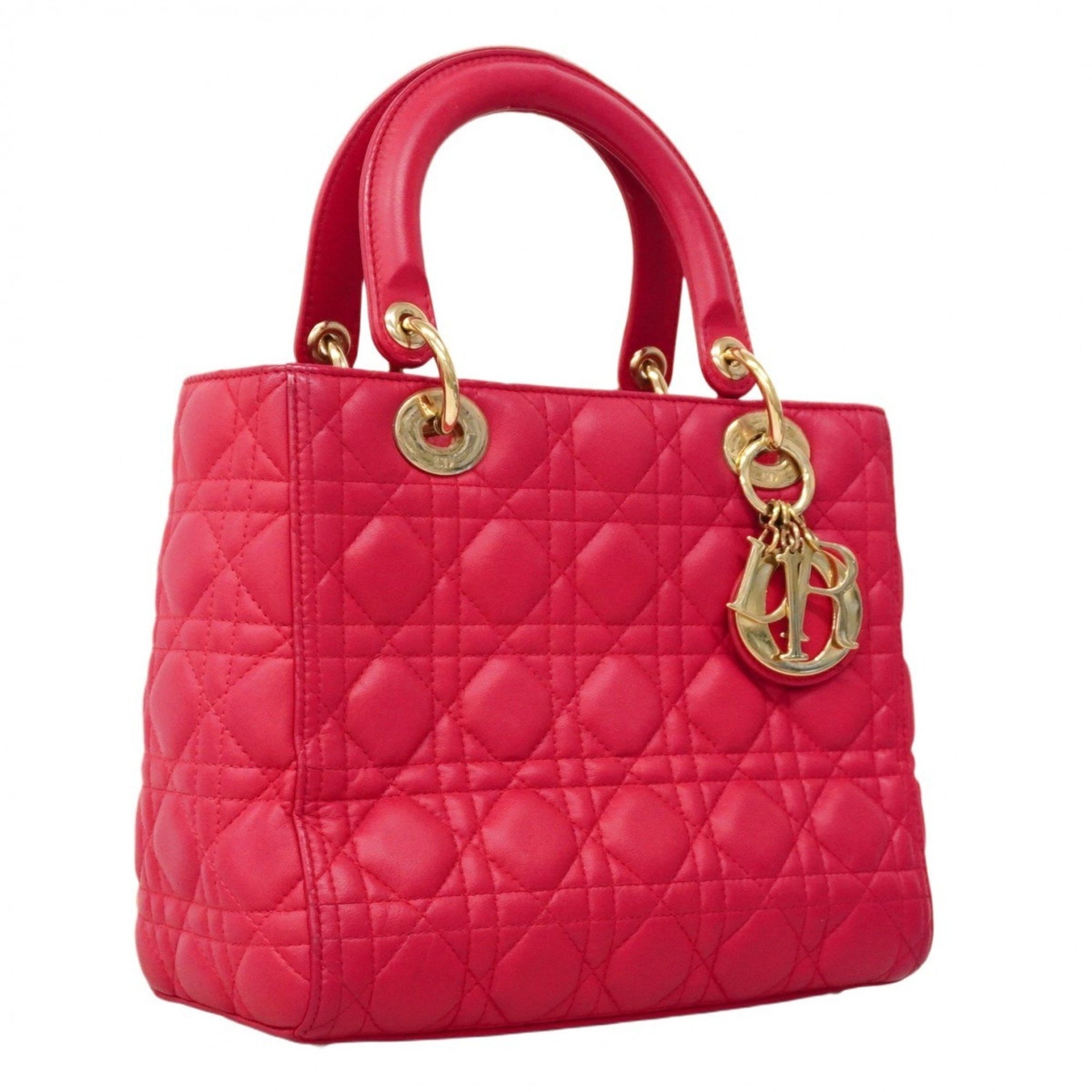 Christian Dior Cannage Lady Handbag in Leather