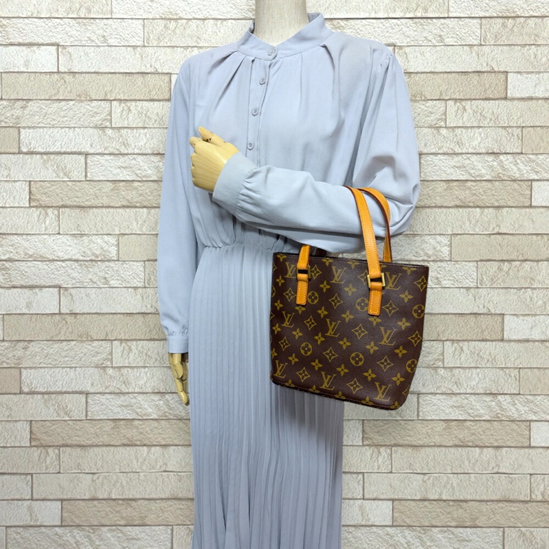 Louis Vuitton Vavin PM Monogram Handbag Canvas M51172 Brown Women's LOUIS VUITTON