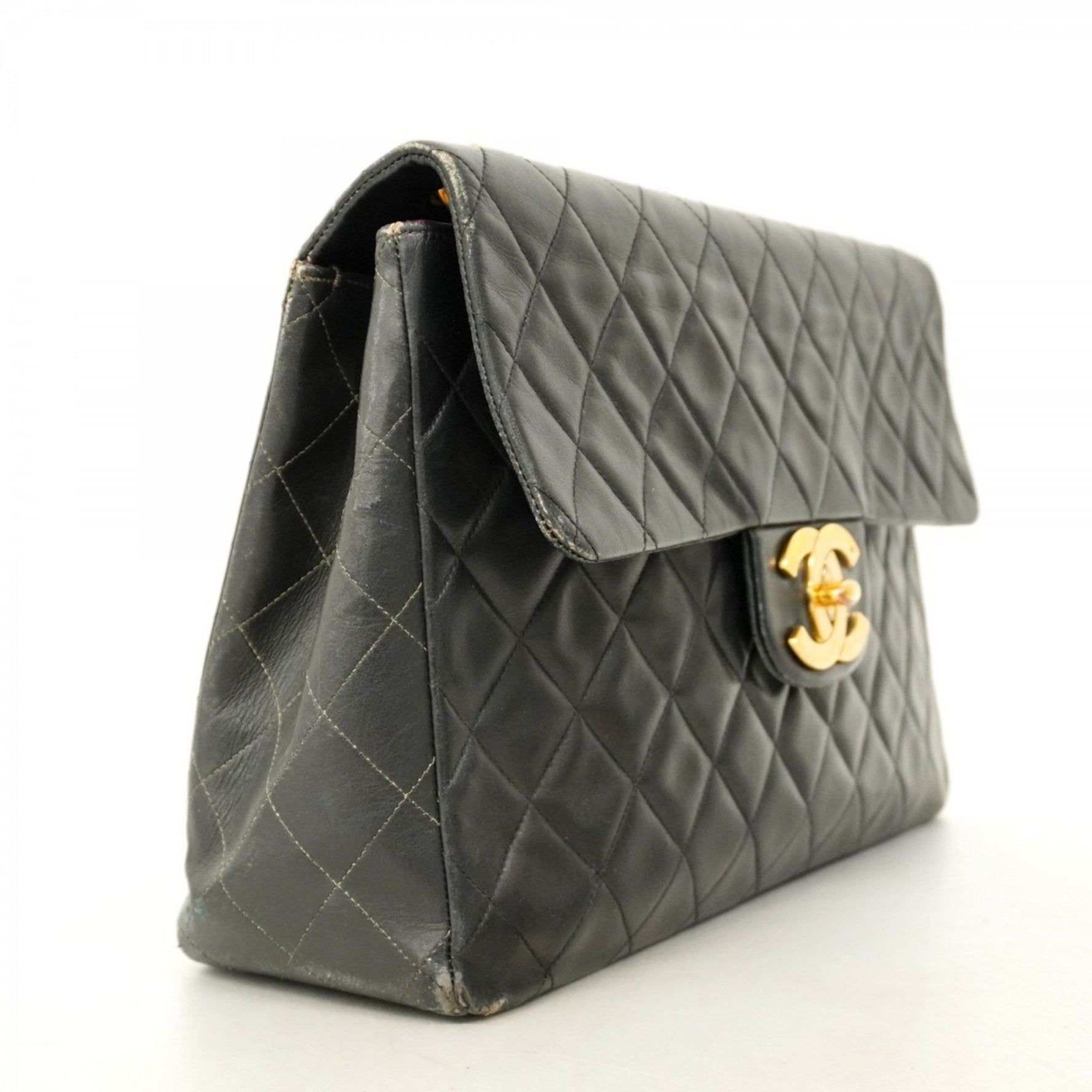 Chanel Shoulder Bag, Deca Matelasse, Chain Lambskin