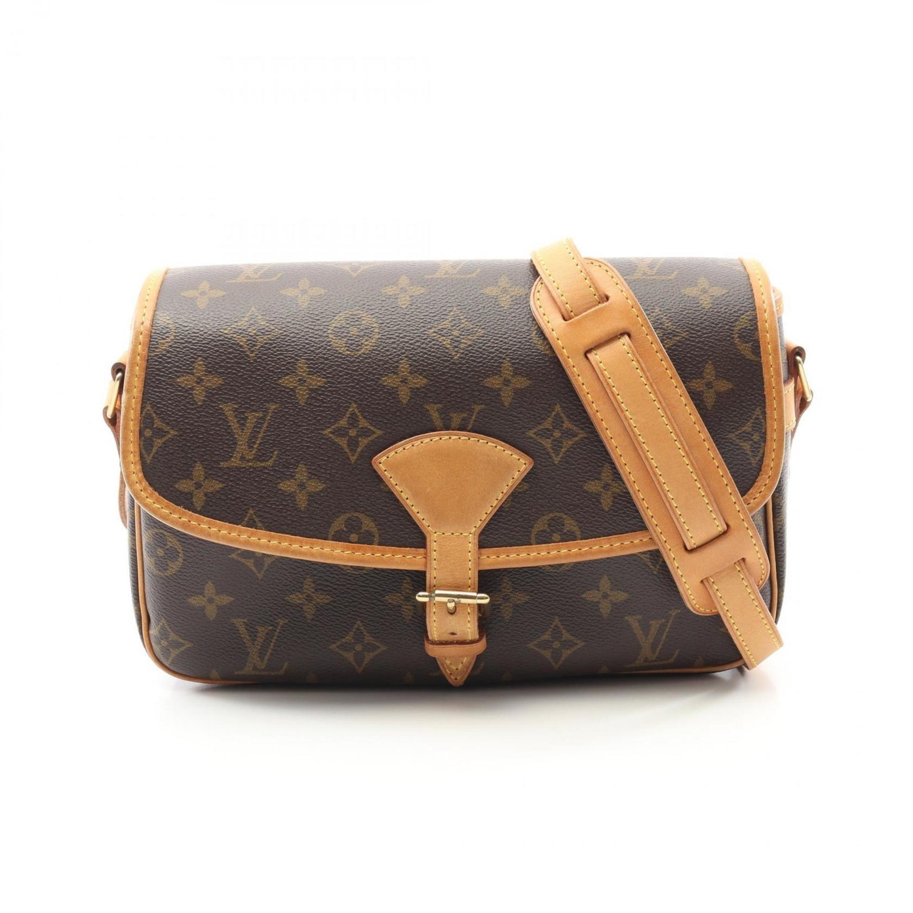 Louis Vuitton Sologne Monogram Shoulder Bag Coated Canvas Leather