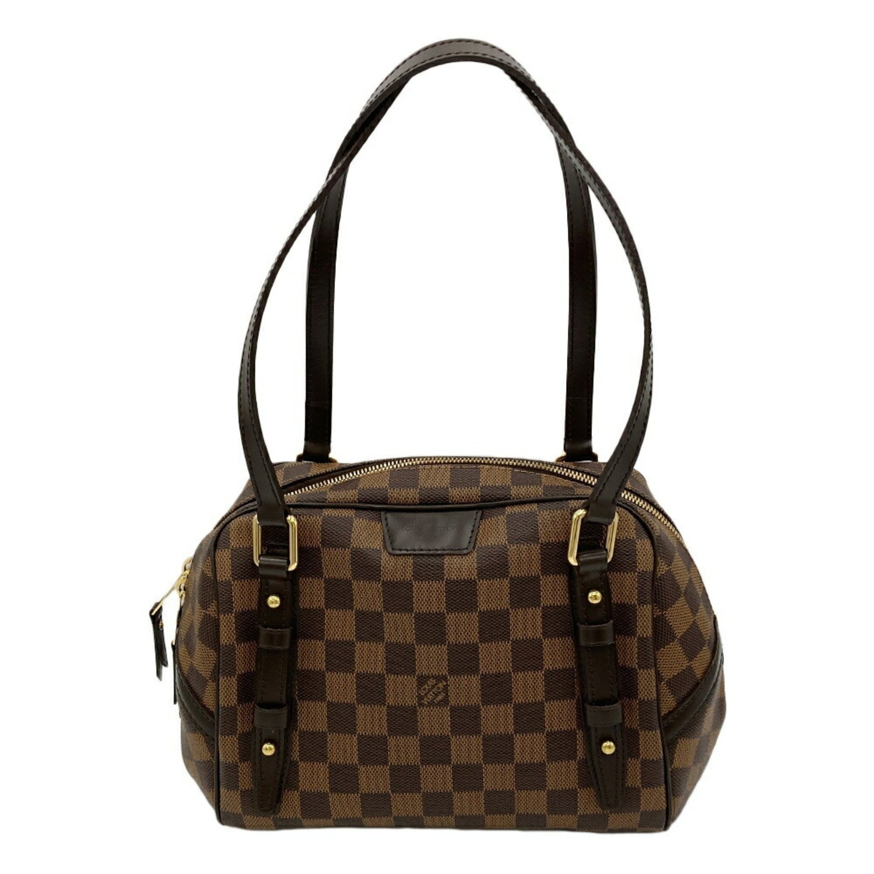 Louis Vuitton LOUIS VUITTON Rivington PM Shoulder Bag Damier Ebene Brown
