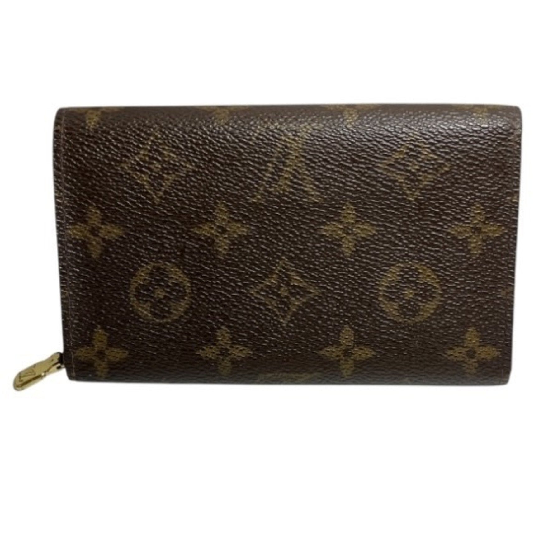 Louis Vuitton Monogram Porte Monnaie Tresor M61730 Bi-fold Wallet for Men and Women