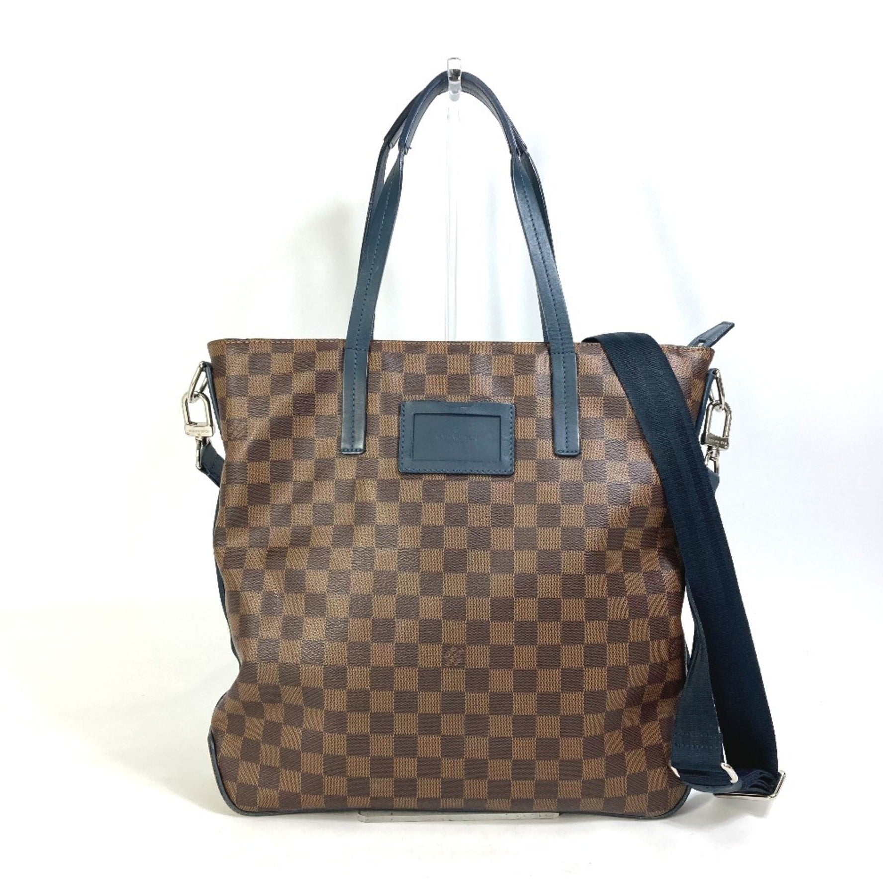 LOUIS VUITTON N41255 Damier Herald 2-Way Shoulder Bag/Tote Bag in Canvas, Men's, Ebene Brown