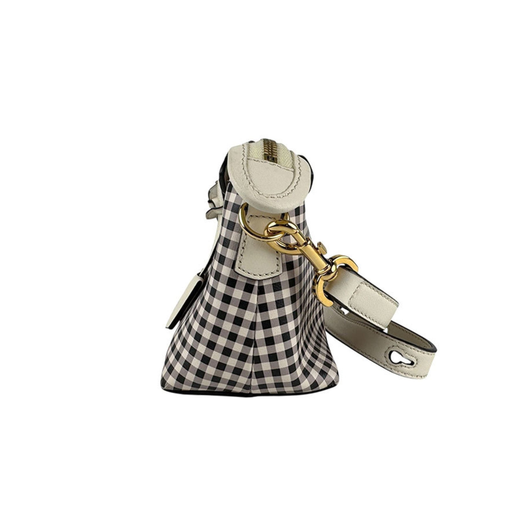 Fendi By the Way Mini Shoulder Bag in Ivory and Black Leather, ACYP
