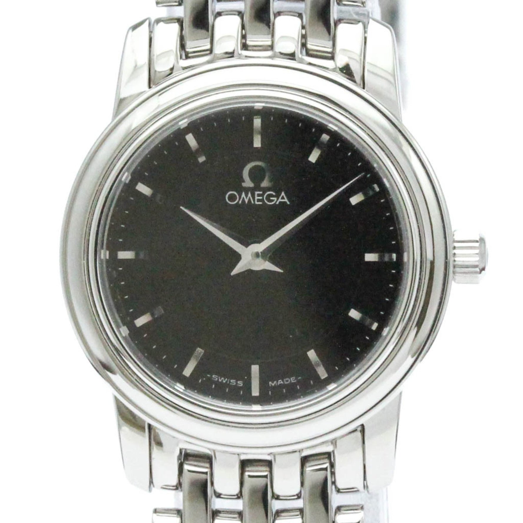 Polished OMEGA De Ville Prestige Steel Quartz Ladies Watch 4570.51 BF578001