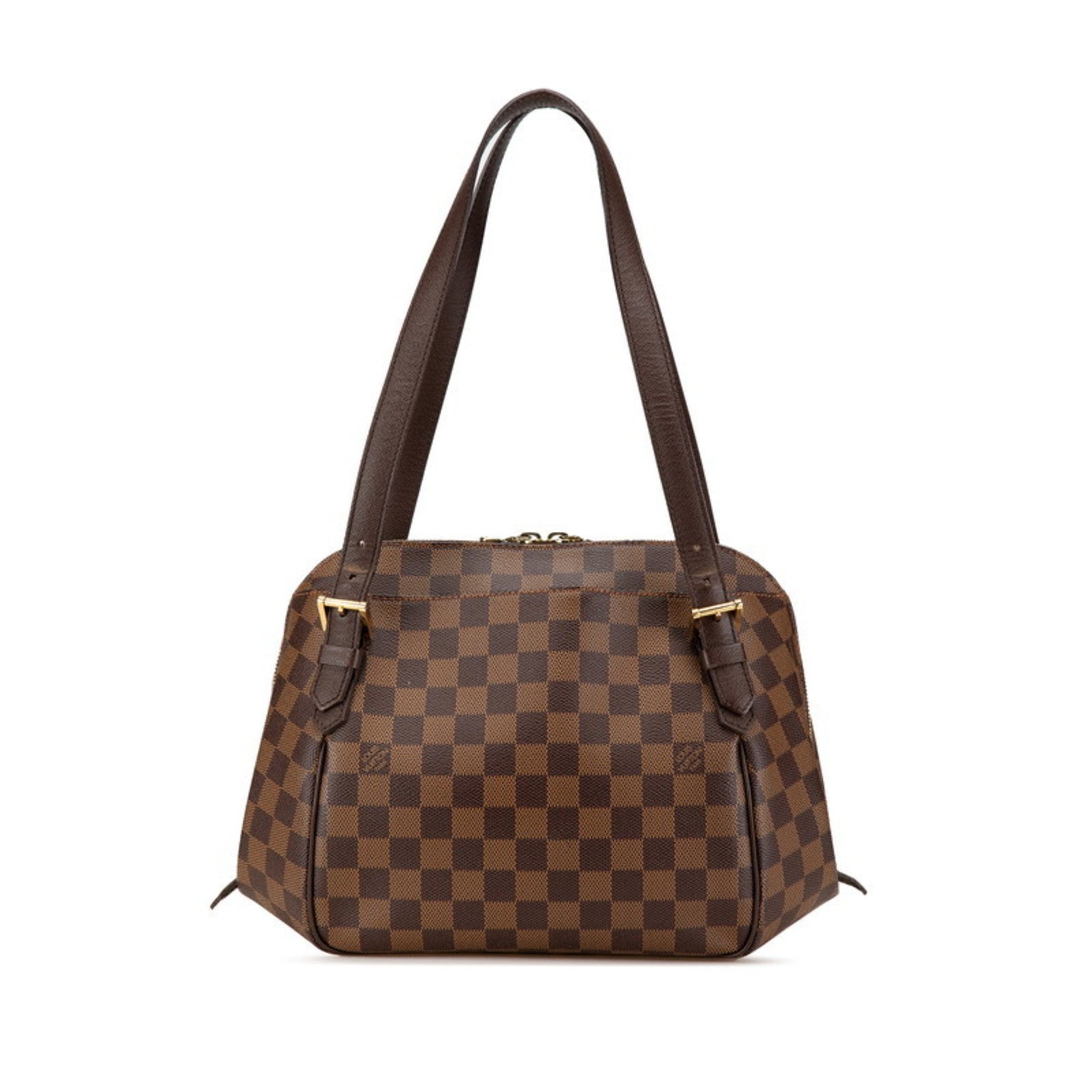 Louis Vuitton Damier Belem MM Handbag PVC Leather