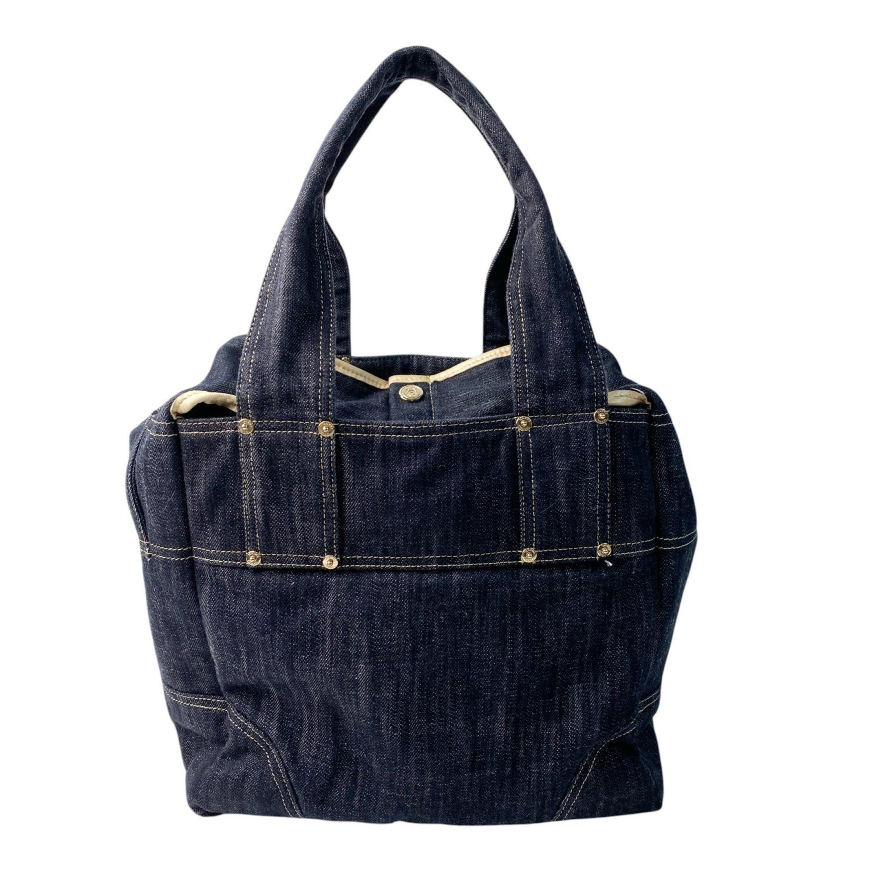CHANEL Sparkling Denim Tote Bag #10