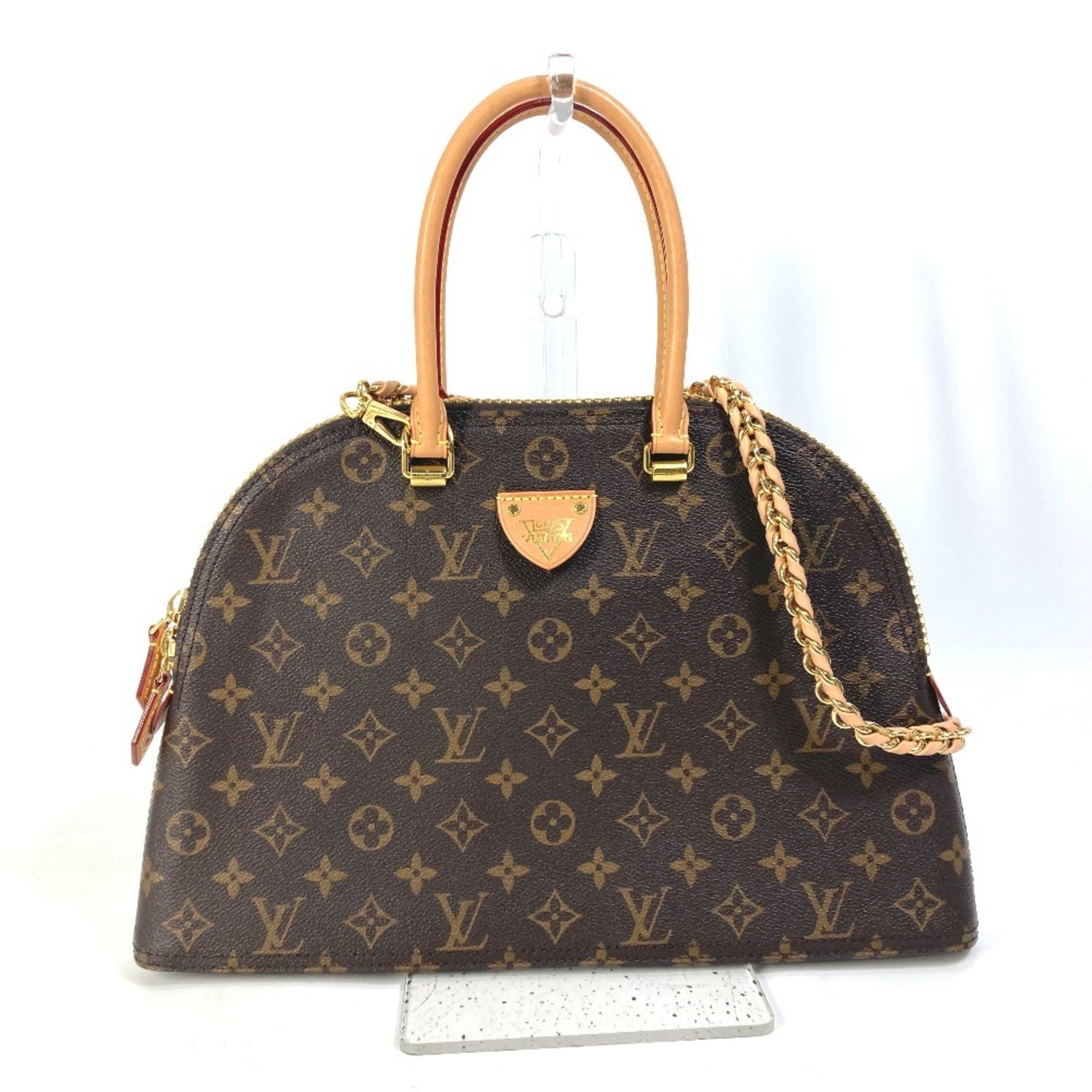 Louis Vuitton Monogram LV Moon Alma Shoulder Bag with Chain and Handbag, Canvas, Brown