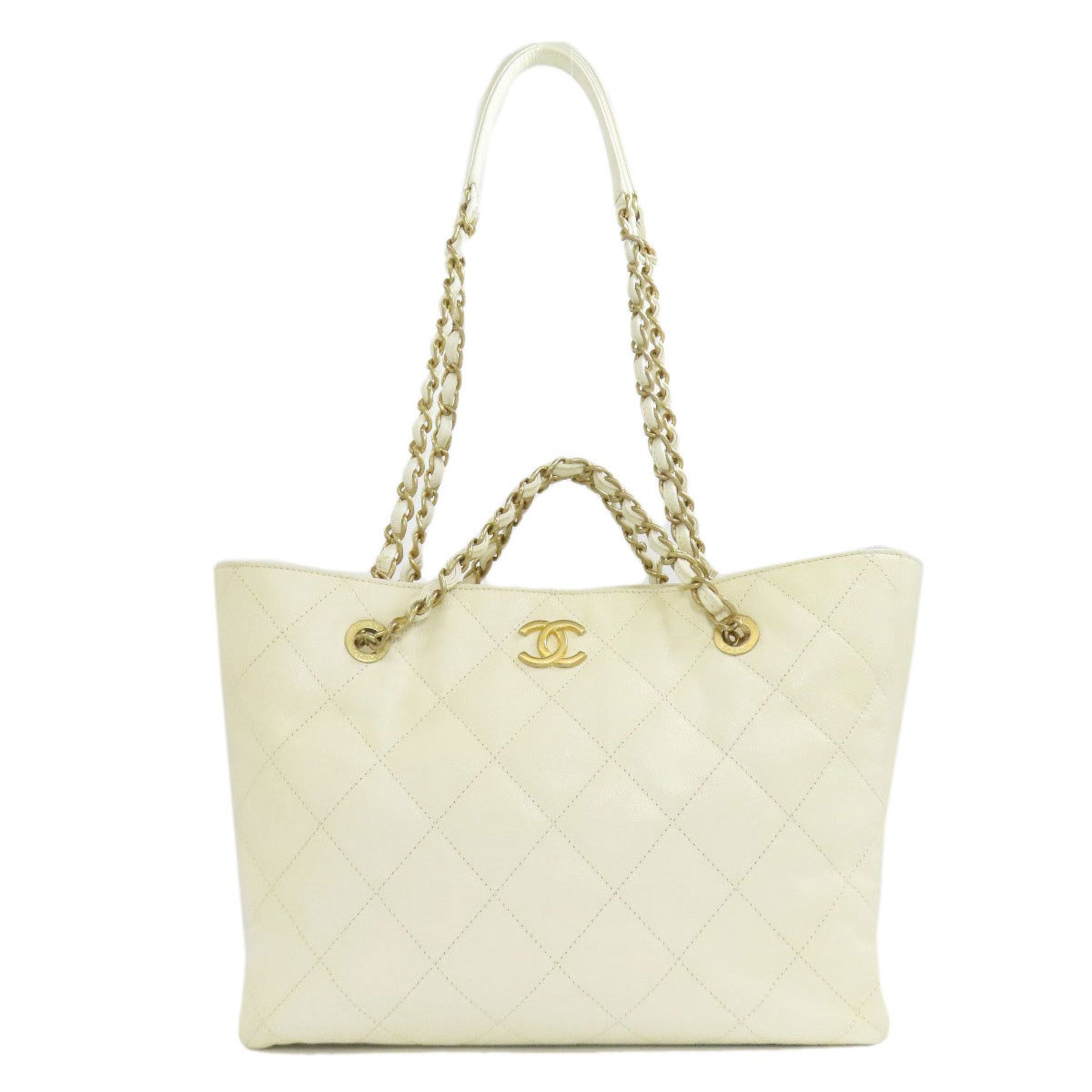 Chanel Chain Tote Bag Caviar Skin