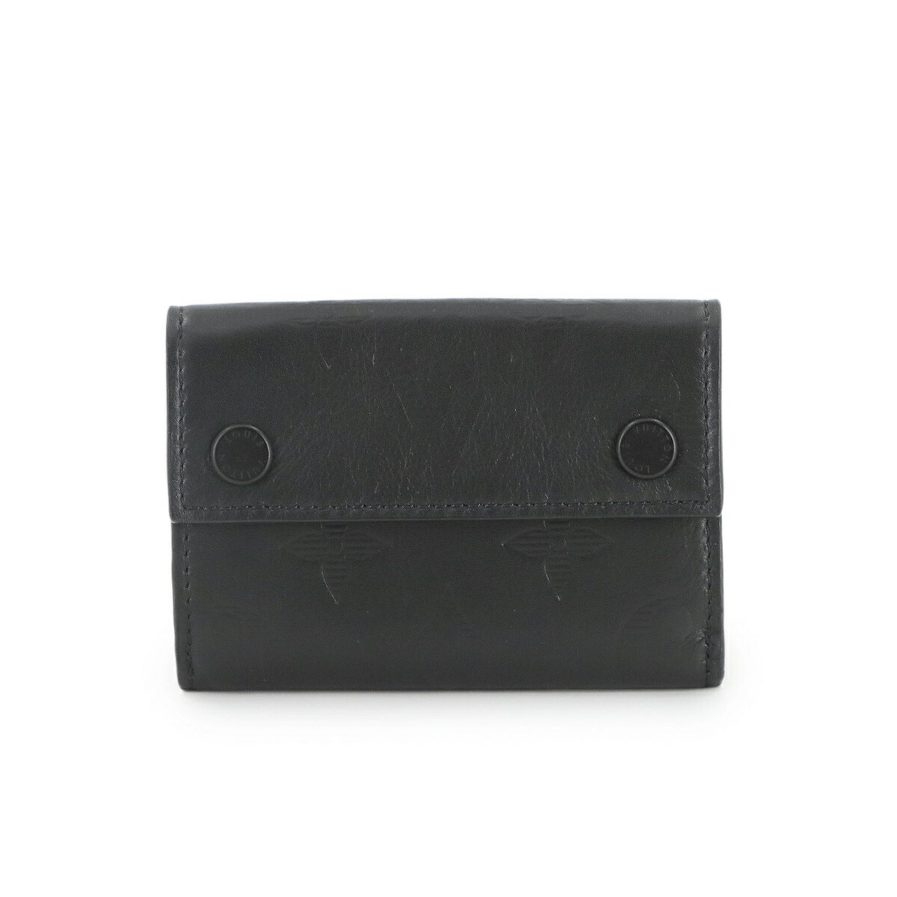 Louis Vuitton Monogram Shadow Discovery Compact Wallet, Tri-fold