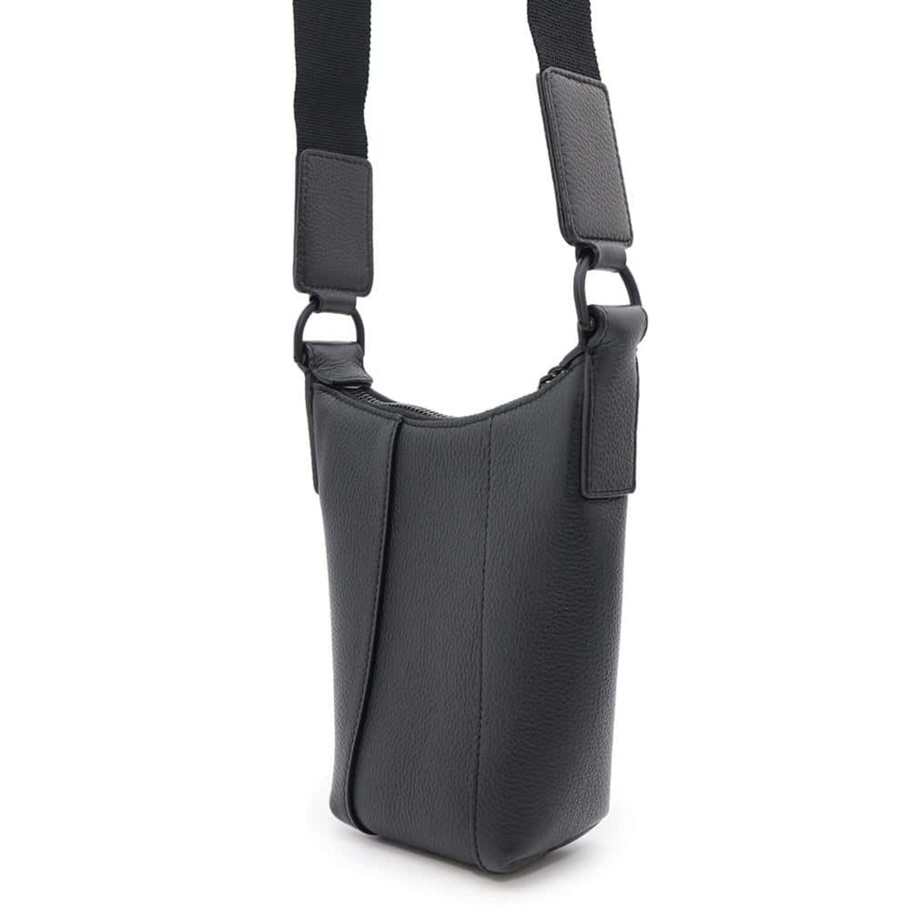 Balenciaga Shoulder Bag Hourglass Leather BALENCIAGA Black