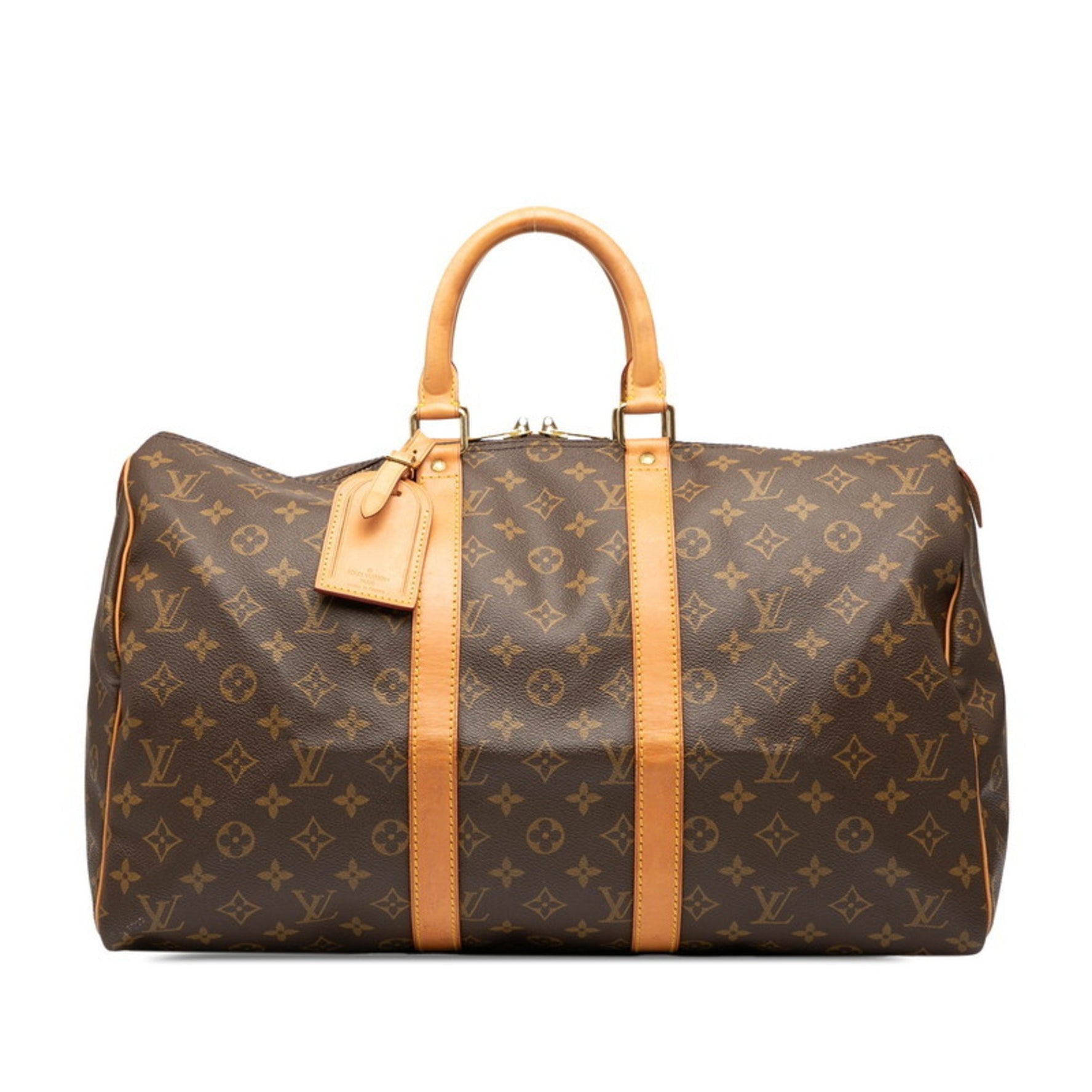 Louis Vuitton Monogram Keepall 45 Boston Bag/Travel Bag Leather LOUIS VUITTON