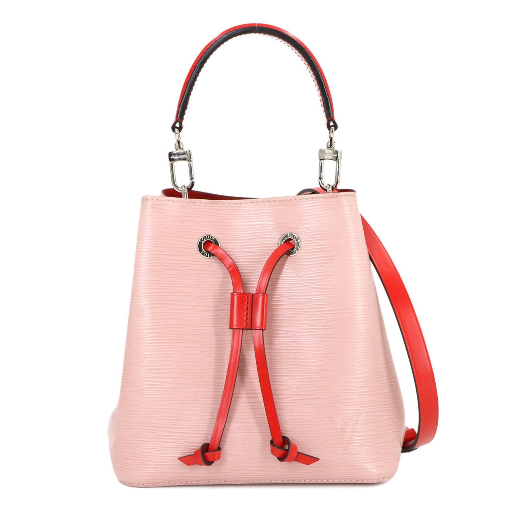 Louis Vuitton Epi Neo Noe BB 2-way Hand/Shoulder Bag in Rose Ballerine Leather, Red, M53609